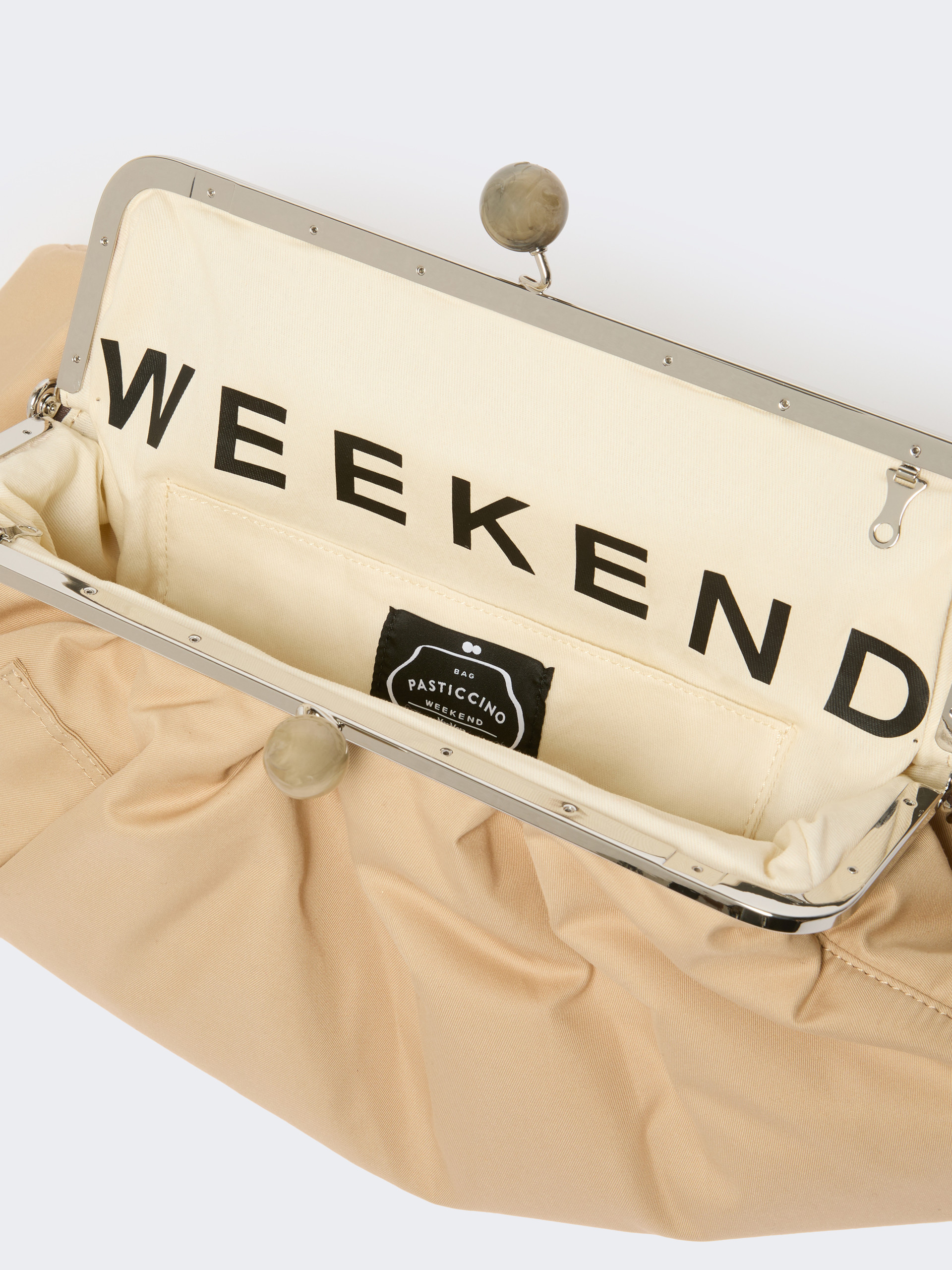Extra-large padded technical gabardine Pasticcino Bag - BEIGE - Weekend Max Mara - 6
