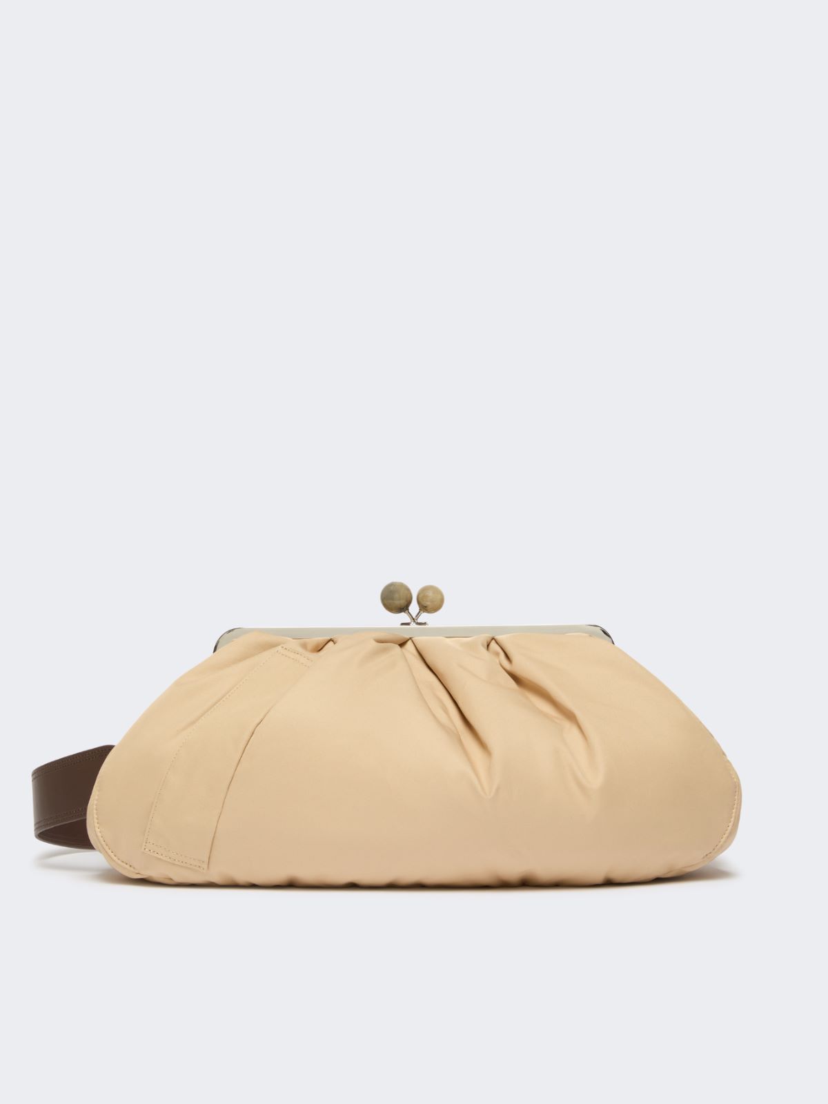 Extra-large padded technical gabardine Pasticcino Bag - BEIGE - Weekend