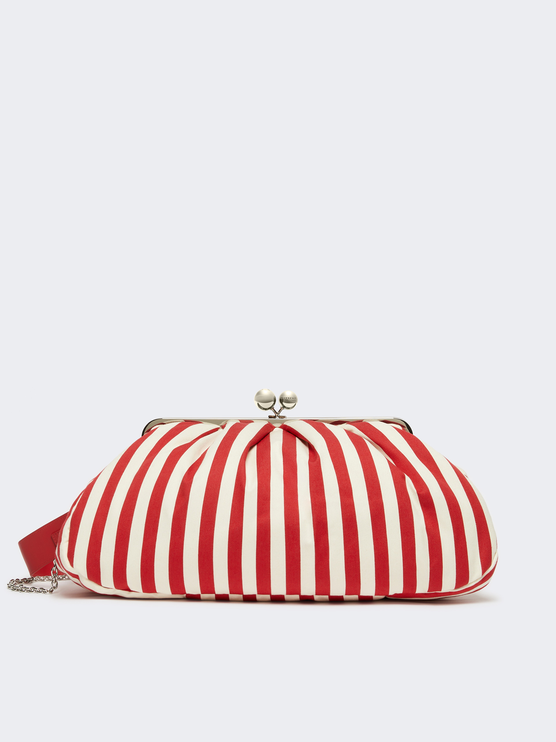 Large striped cotton Pasticcino bag - RED - Weekend Max Mara