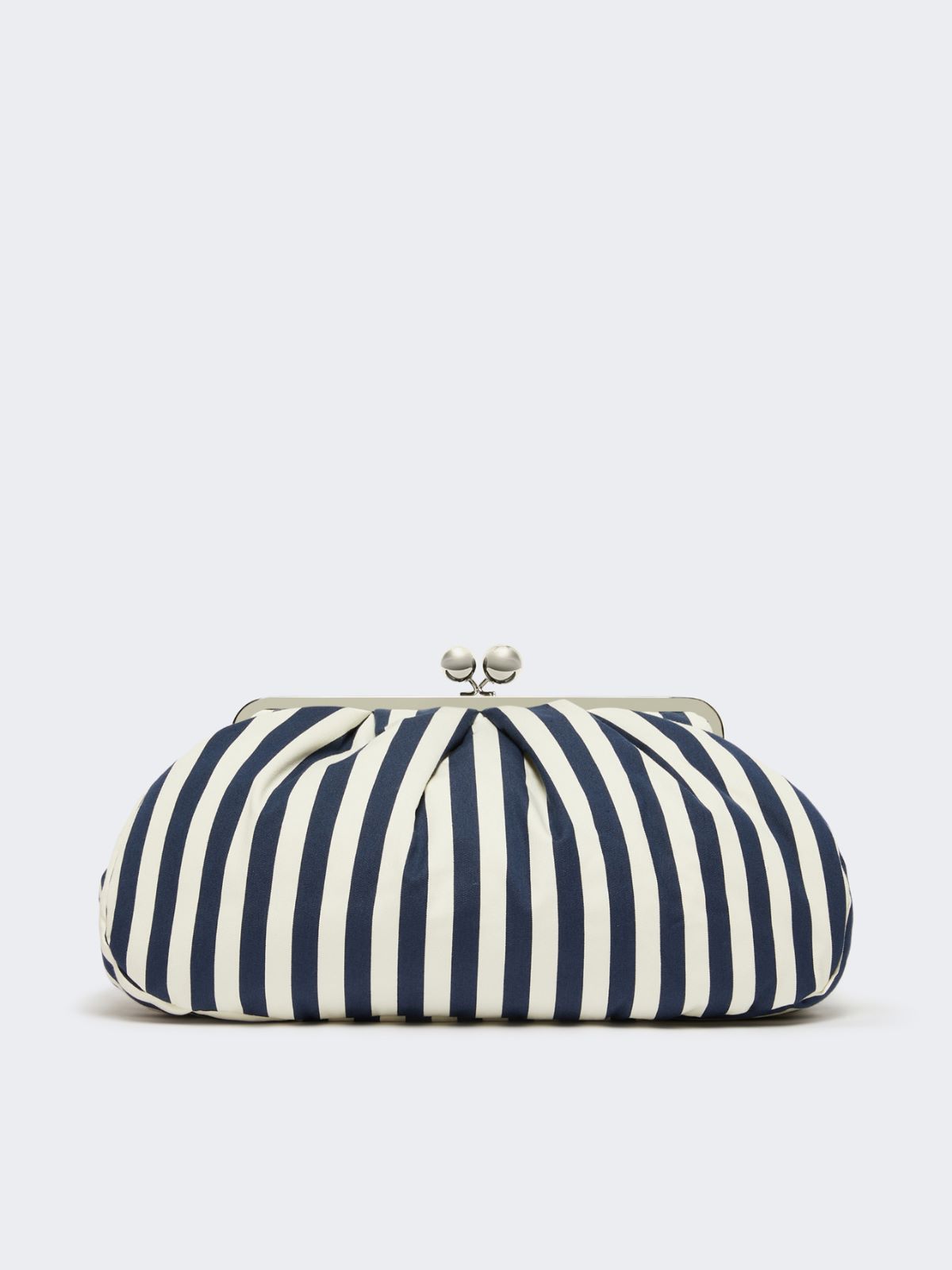 Large striped cotton Pasticcino bag - ULTRAMARINE - Weekend - 3