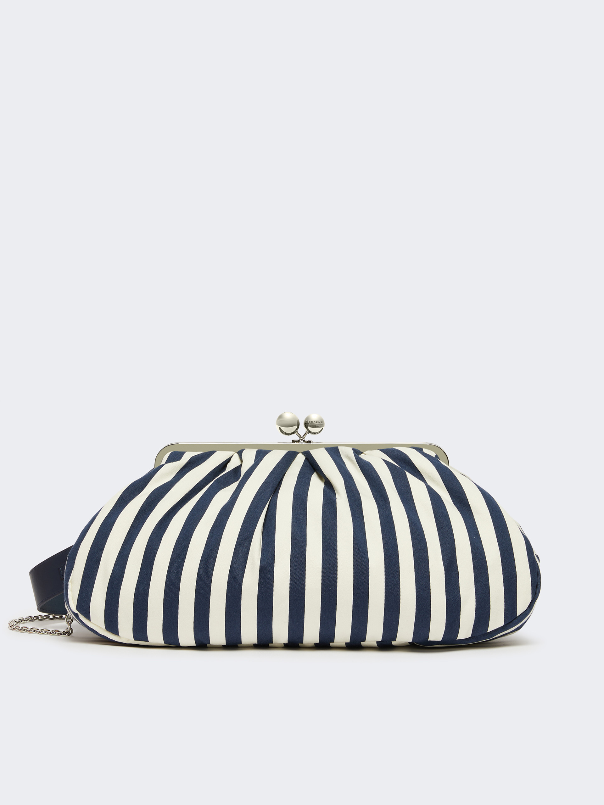 Large striped cotton Pasticcino bag - ULTRAMARINE - Weekend Max Mara