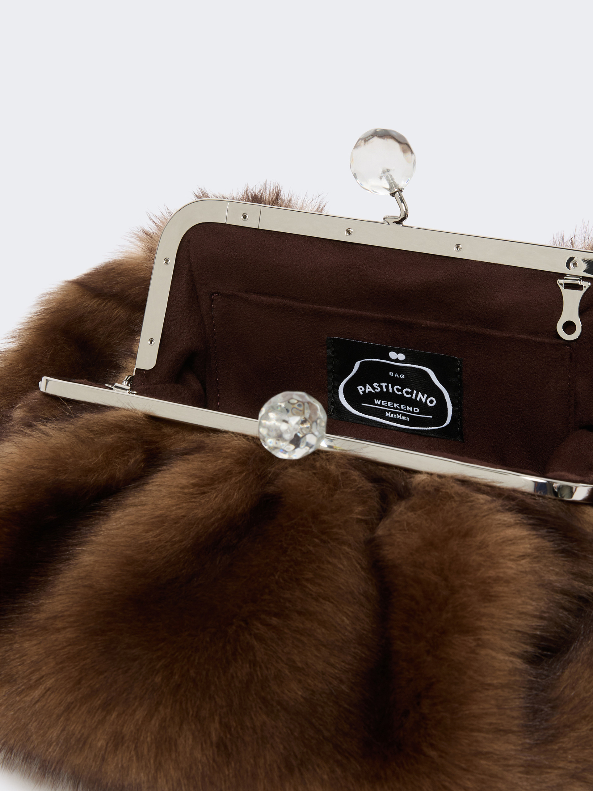 Medium sheepskin Pasticcino Bag - CARAMEL - Weekend Max Mara - 6