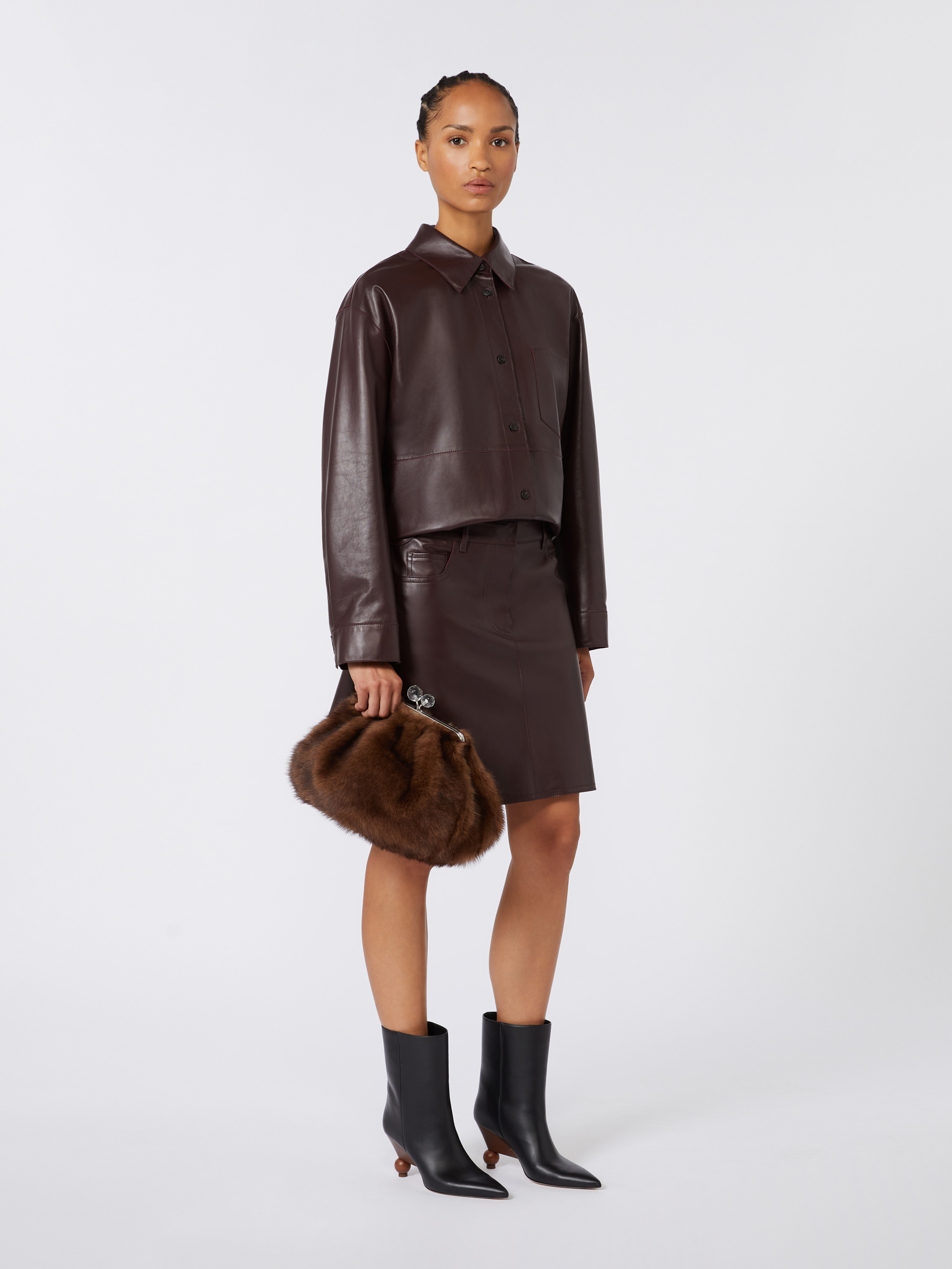 Medium sheepskin Pasticcino Bag - CARAMEL - Weekend Max Mara - 7