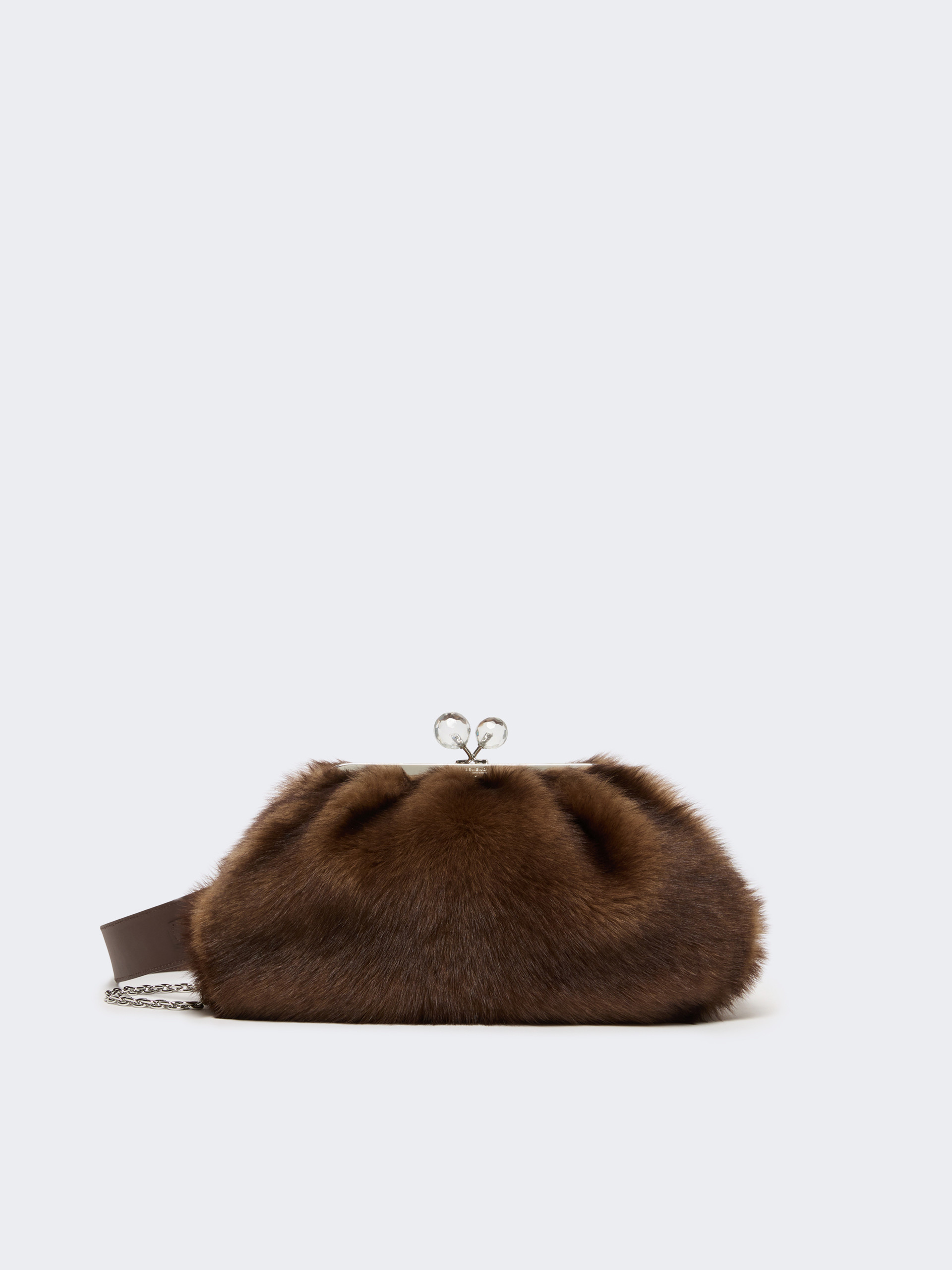 Medium sheepskin Pasticcino Bag - CARAMEL - Weekend Max Mara