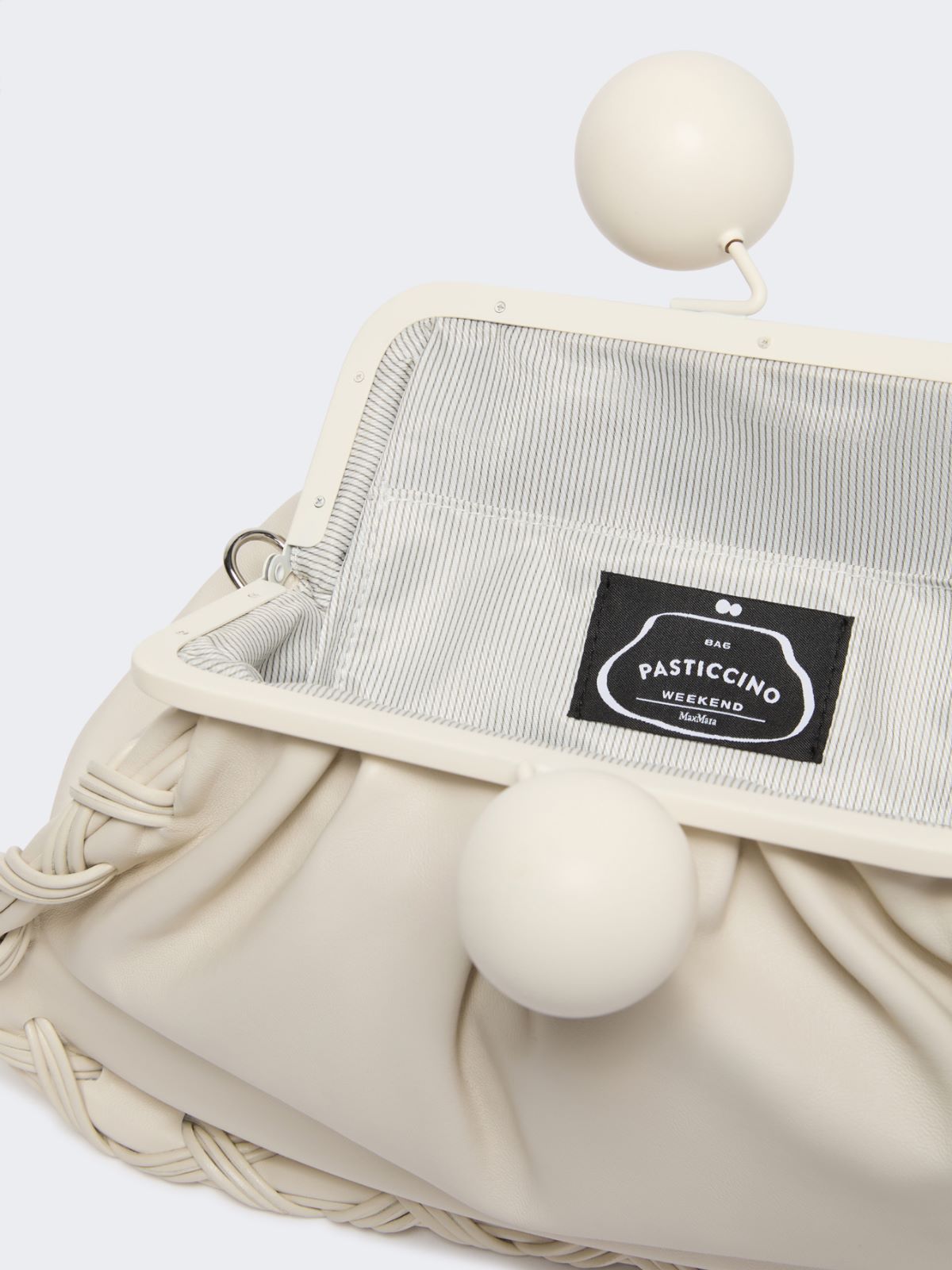 Medium Nappa leather Pasticcino Bag - IVORY - Weekend - 6