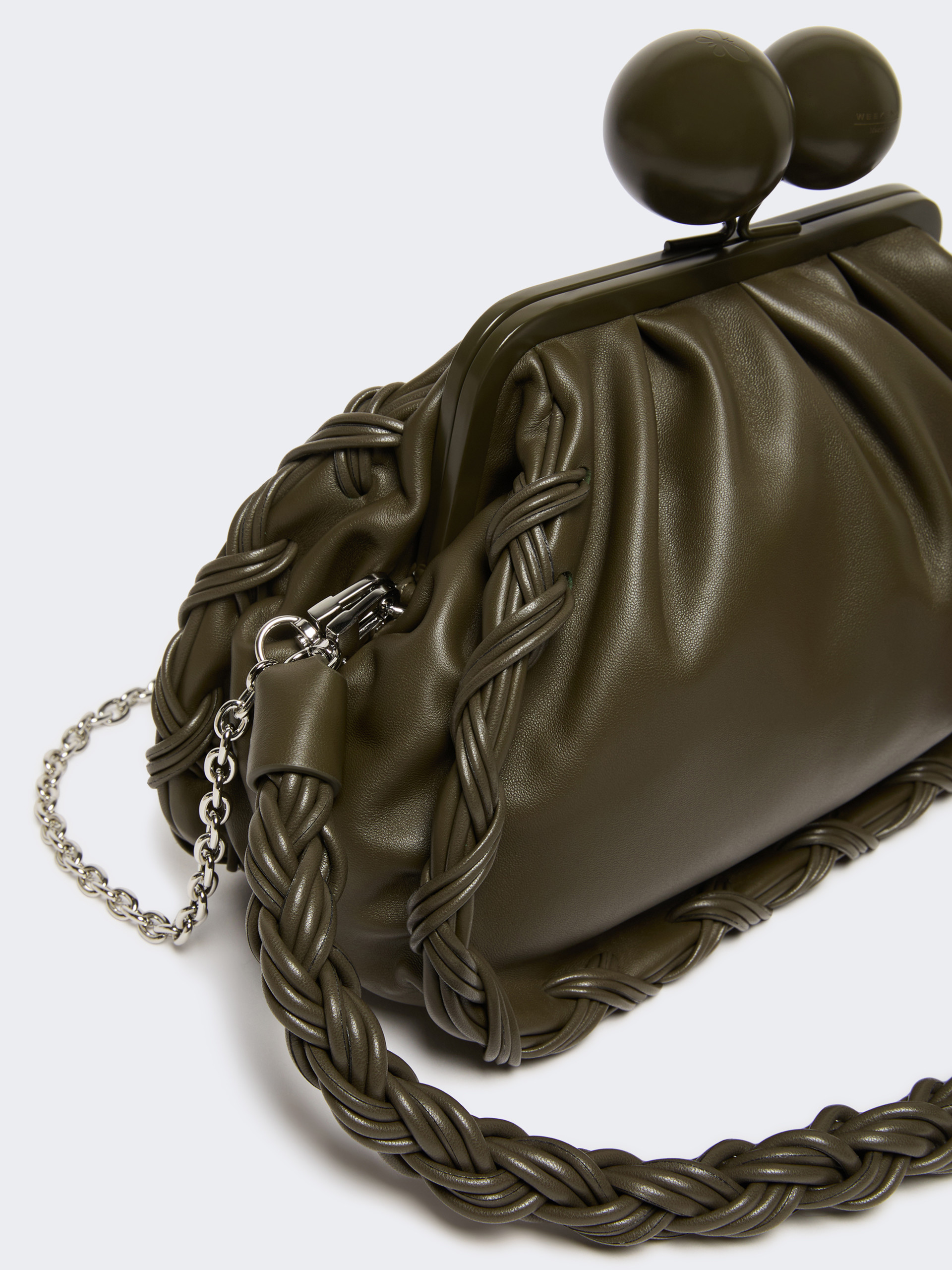 Medium Nappa leather Pasticcino Bag - KAKI - Weekend Max Mara - 4