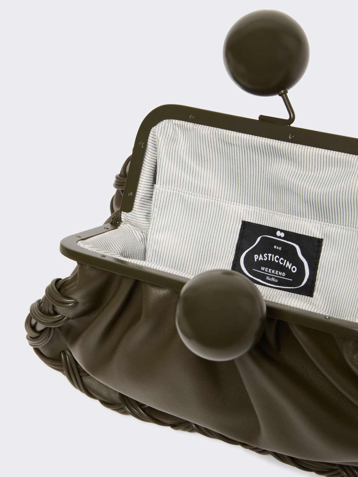 Medium Nappa leather Pasticcino Bag - KAKI - Weekend - 6