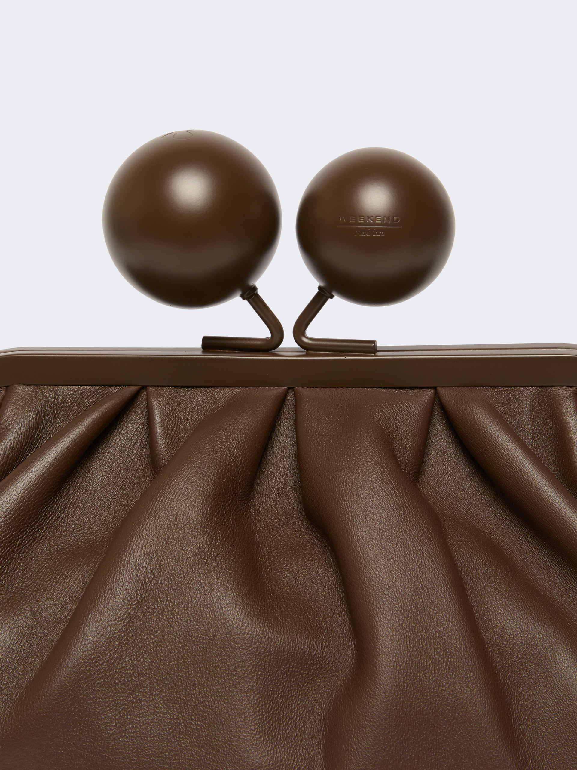 Medium Nappa leather Pasticcino Bag - BROWN - Weekend Max Mara - 5