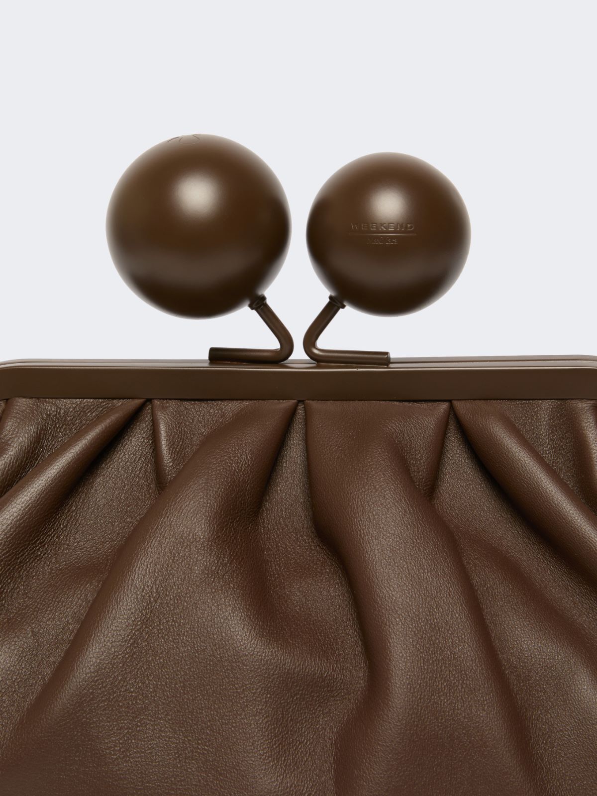 Medium Nappa leather Pasticcino Bag - BROWN - Weekend - 5