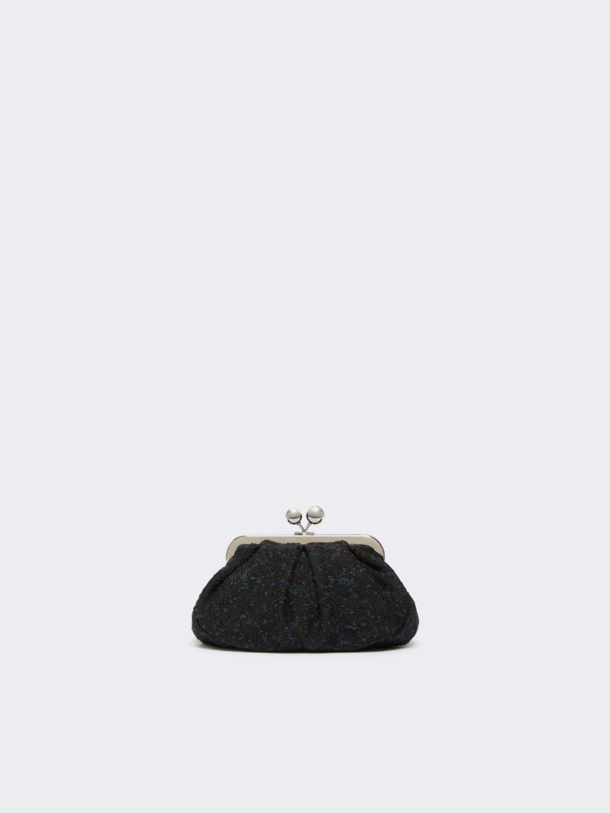 Small wool bouclé Pasticcino Bag - BLACK - Weekend - 3