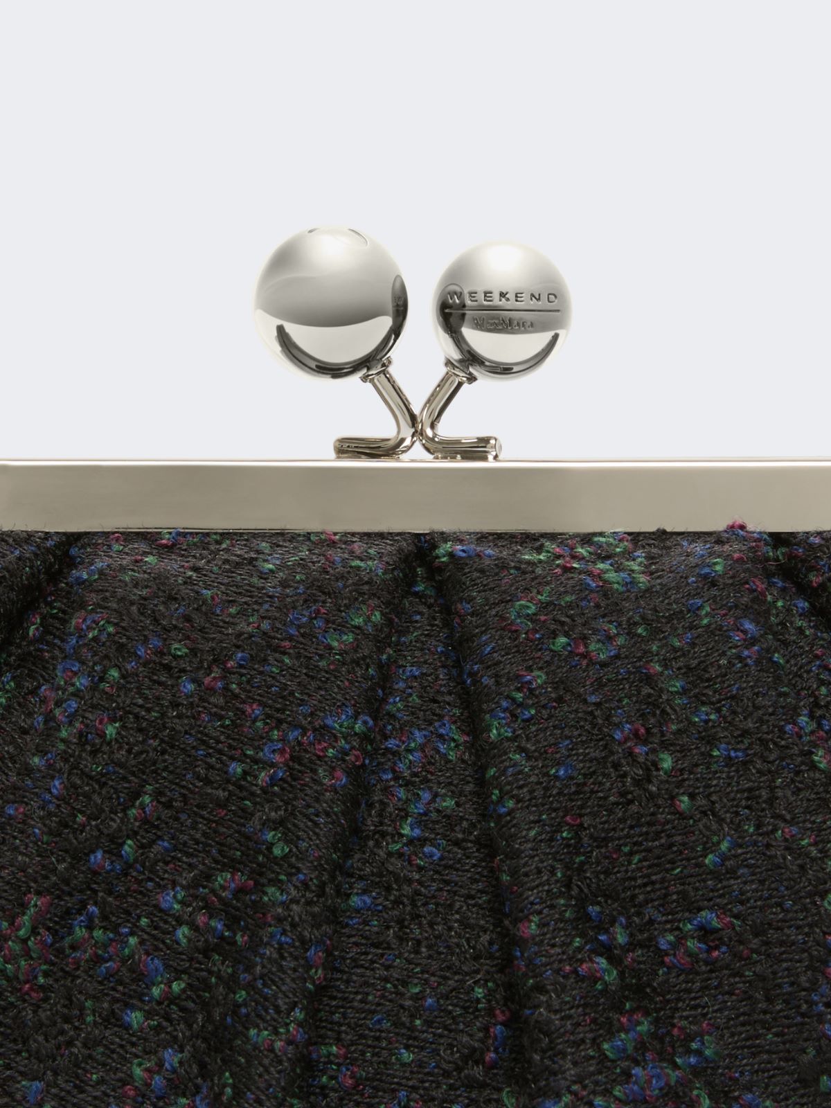 Small wool bouclé Pasticcino Bag - BLACK - Weekend - 5