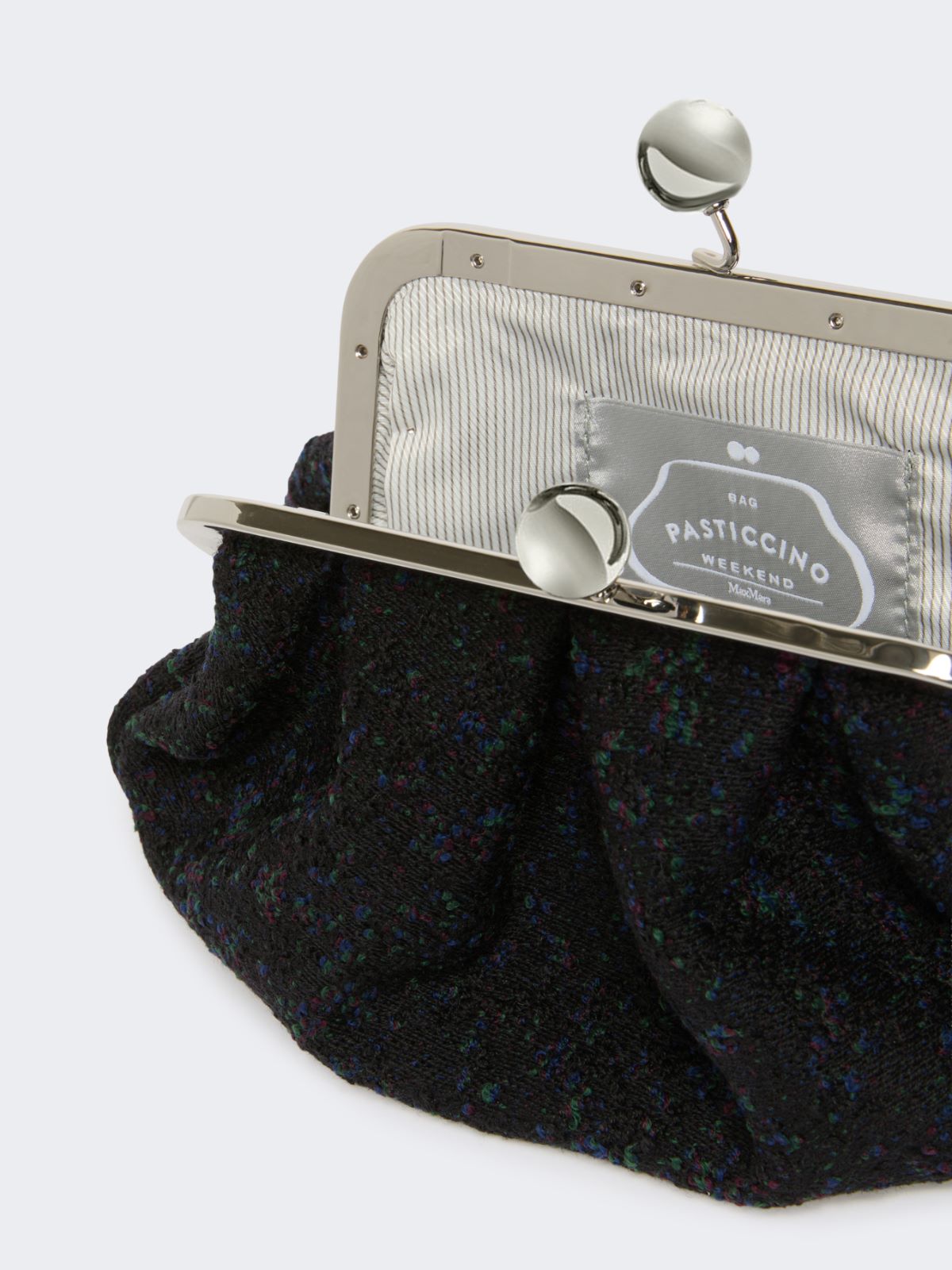 Small wool bouclé Pasticcino Bag - BLACK - Weekend - 6