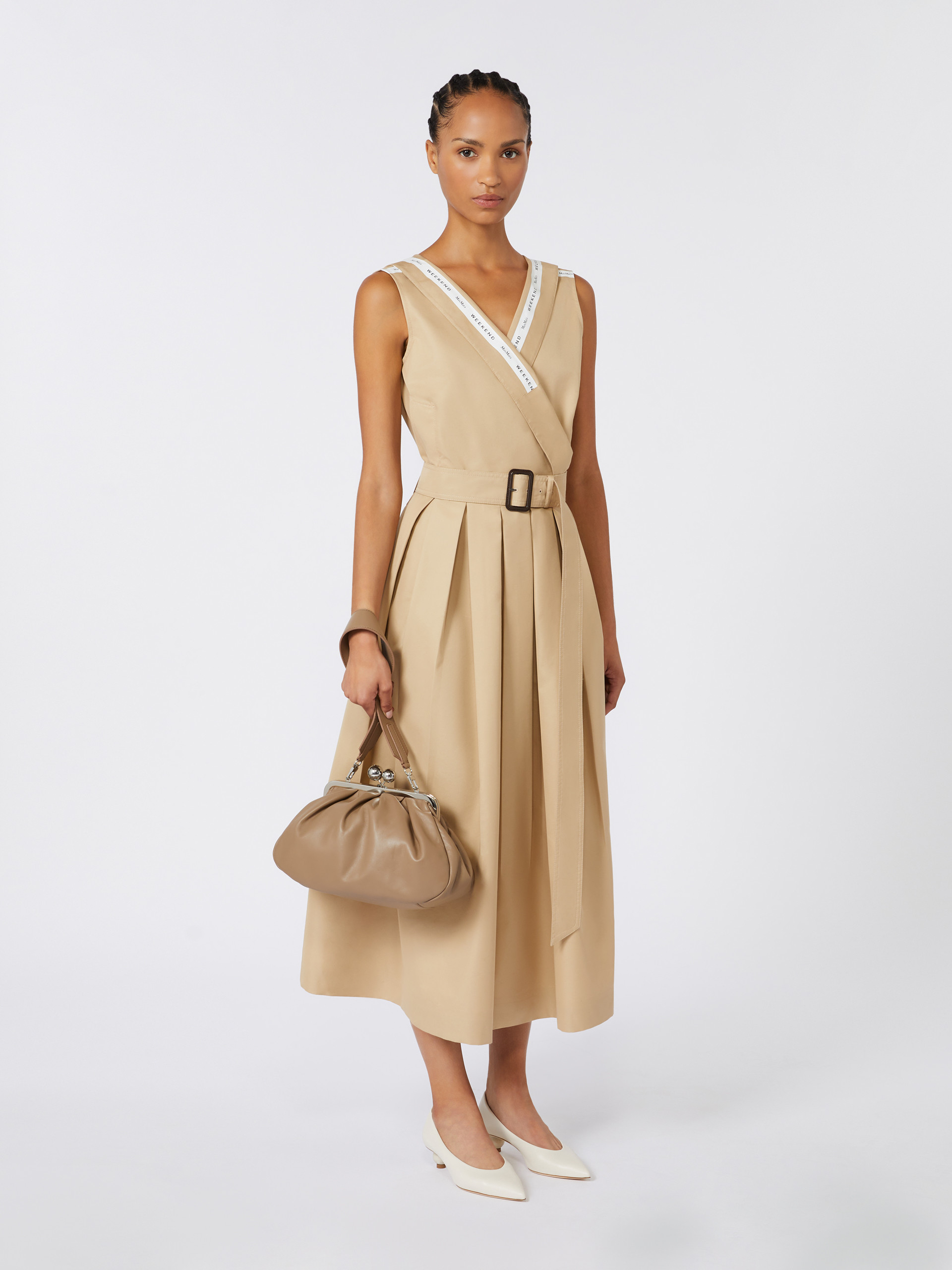 Medium sheepskin Pasticcino Bag - TURTLEDOVE - Weekend Max Mara - 7