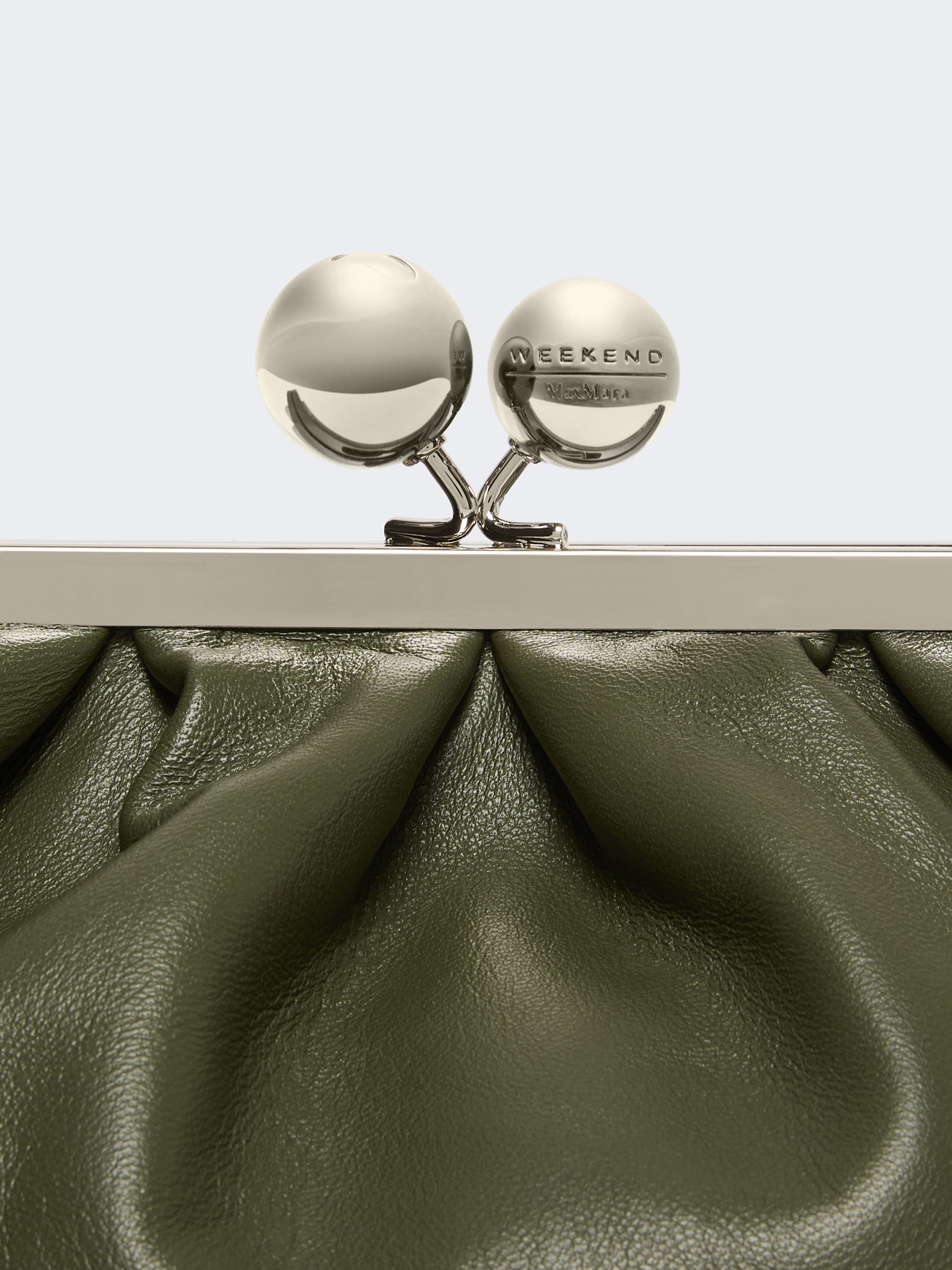 Medium sheepskin Pasticcino Bag - DARK GREEN - Weekend Max Mara - 5