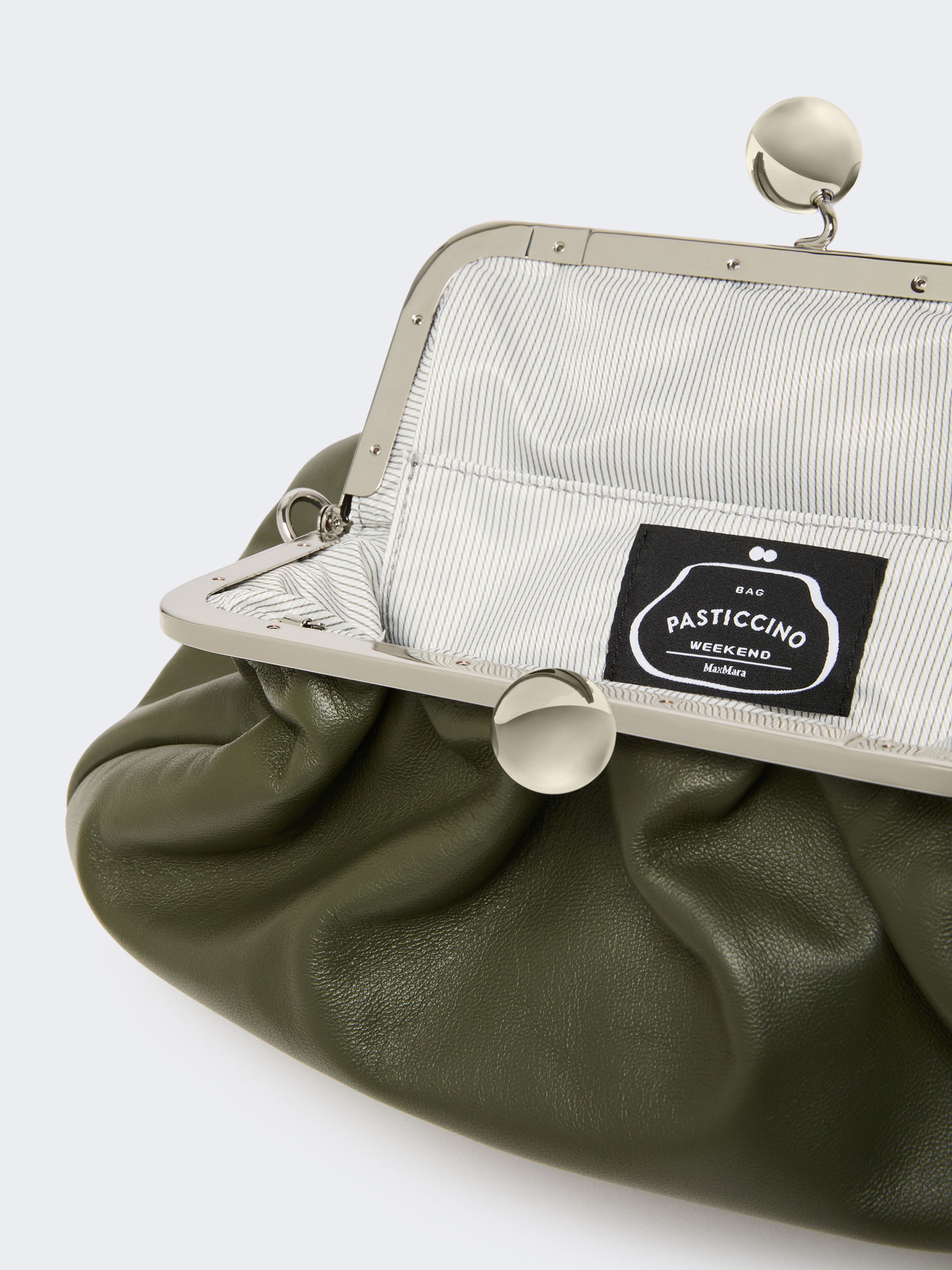 Medium sheepskin Pasticcino Bag - DARK GREEN - Weekend Max Mara - 6