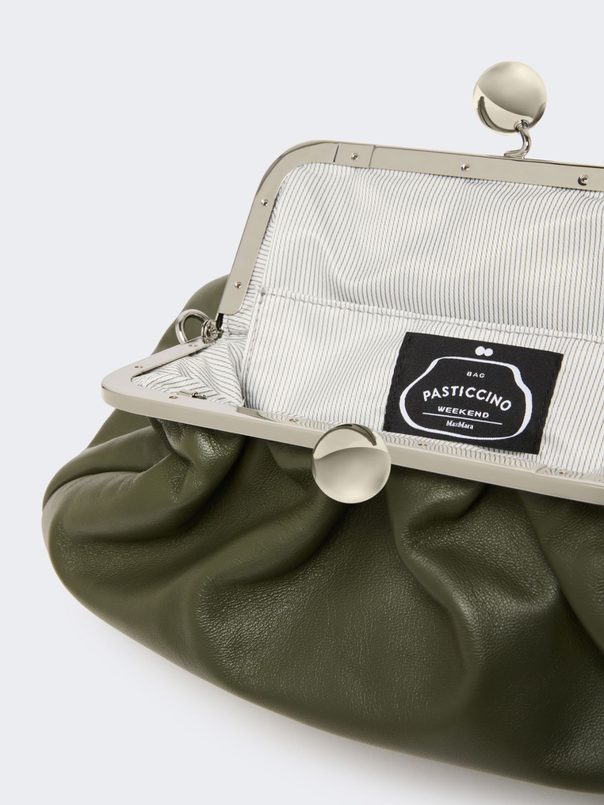 Medium sheepskin Pasticcino Bag - DARK GREEN - Weekend - 6