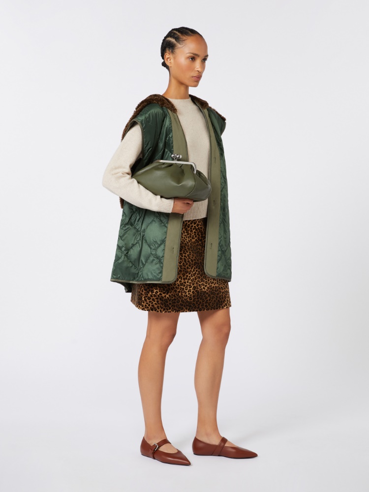 Medium sheepskin Pasticcino Bag - DARK GREEN - Weekend - 9