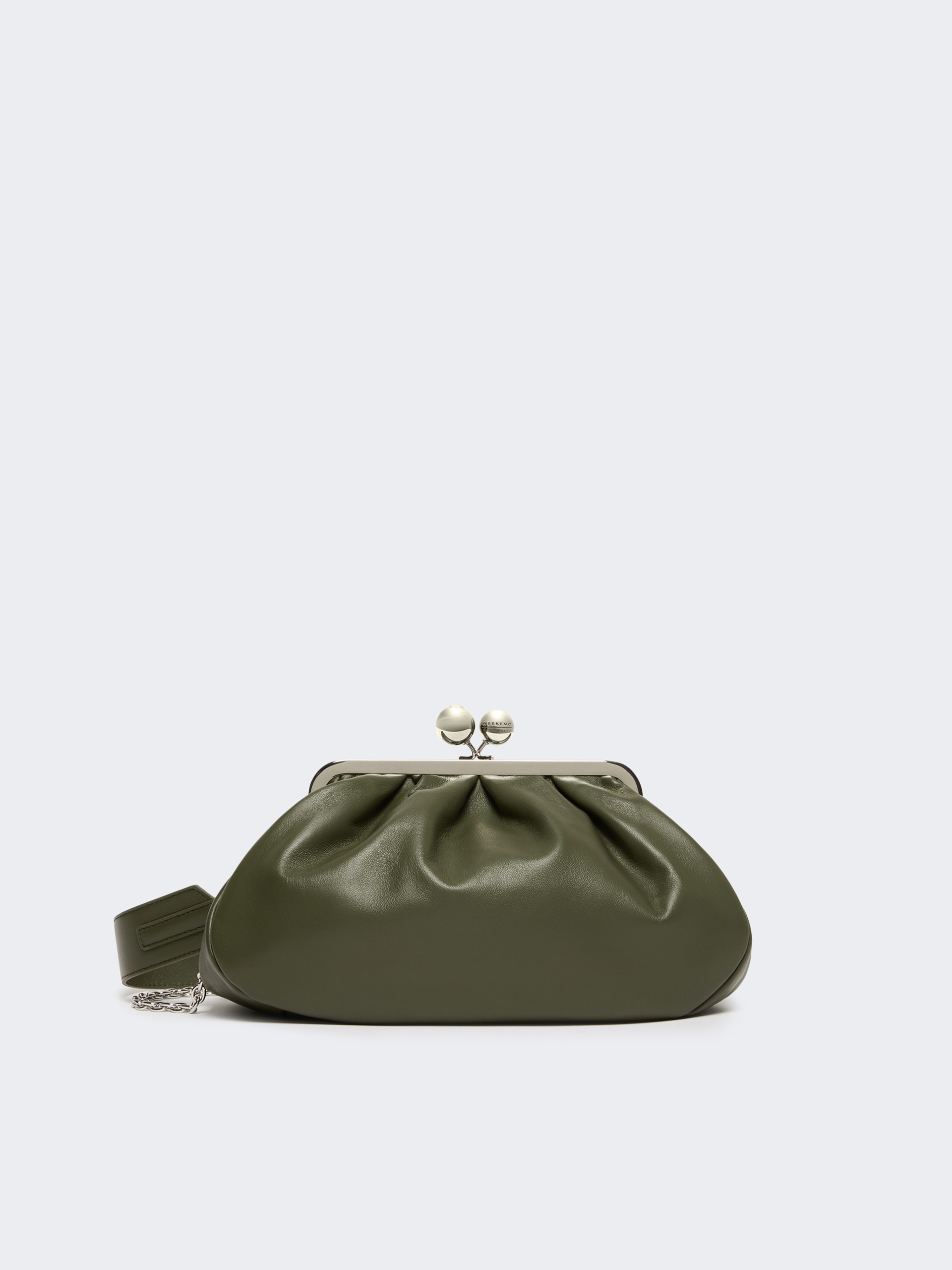 Medium sheepskin Pasticcino Bag - DARK GREEN - Weekend Max Mara