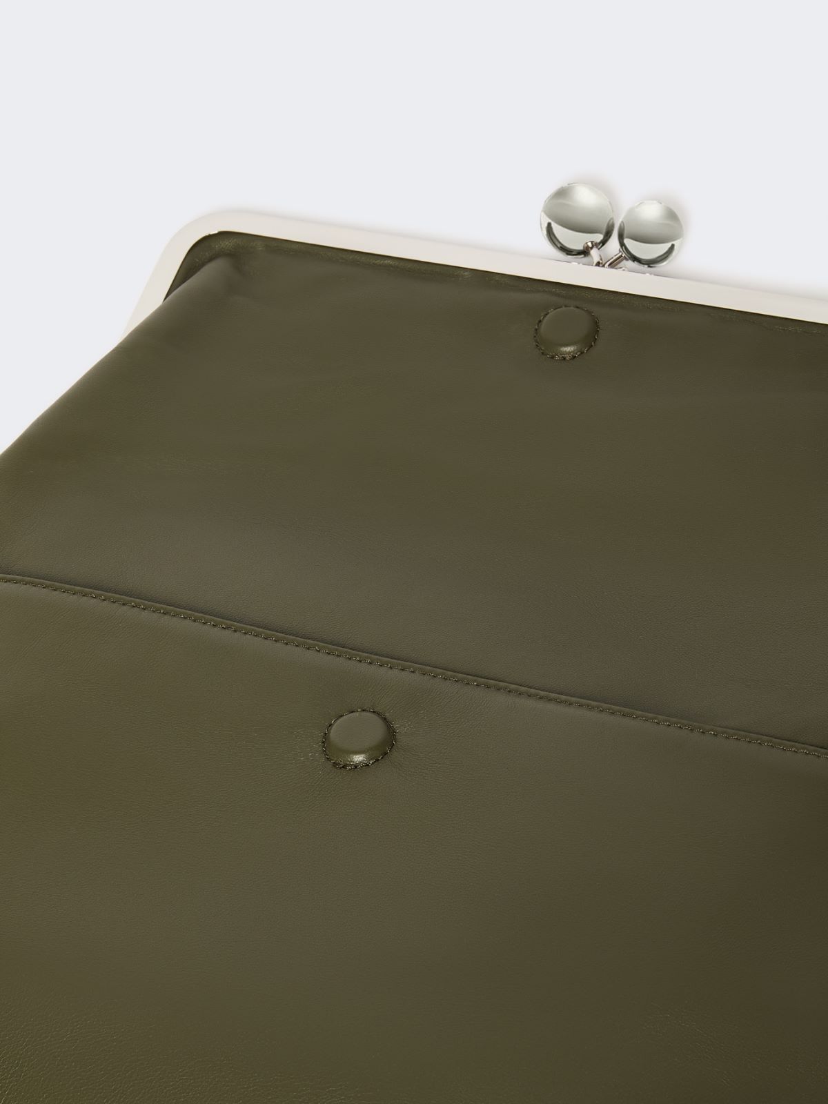 Shiny Nappa leather envelope Pasticcino Bag - DARK GREEN - Weekend - 6