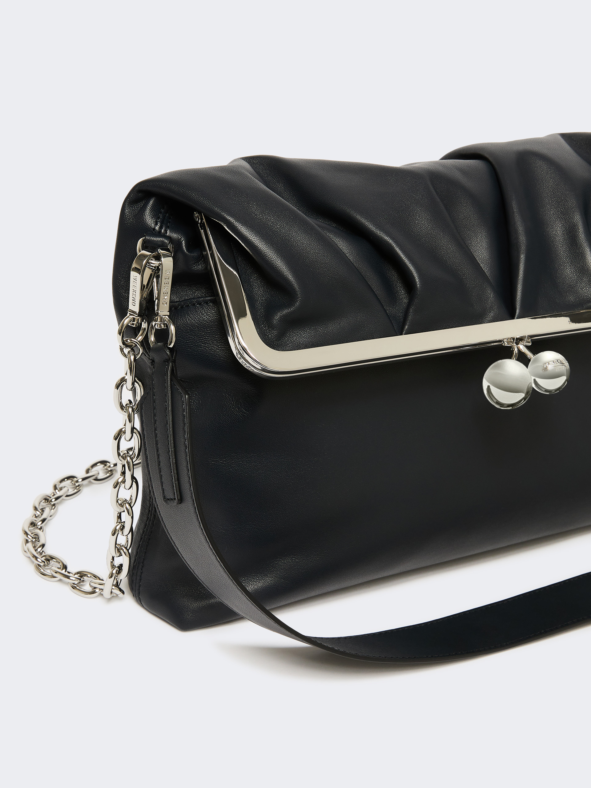 Shiny Nappa leather envelope Pasticcino Bag - ULTRAMARINE - Weekend Max Mara - 4