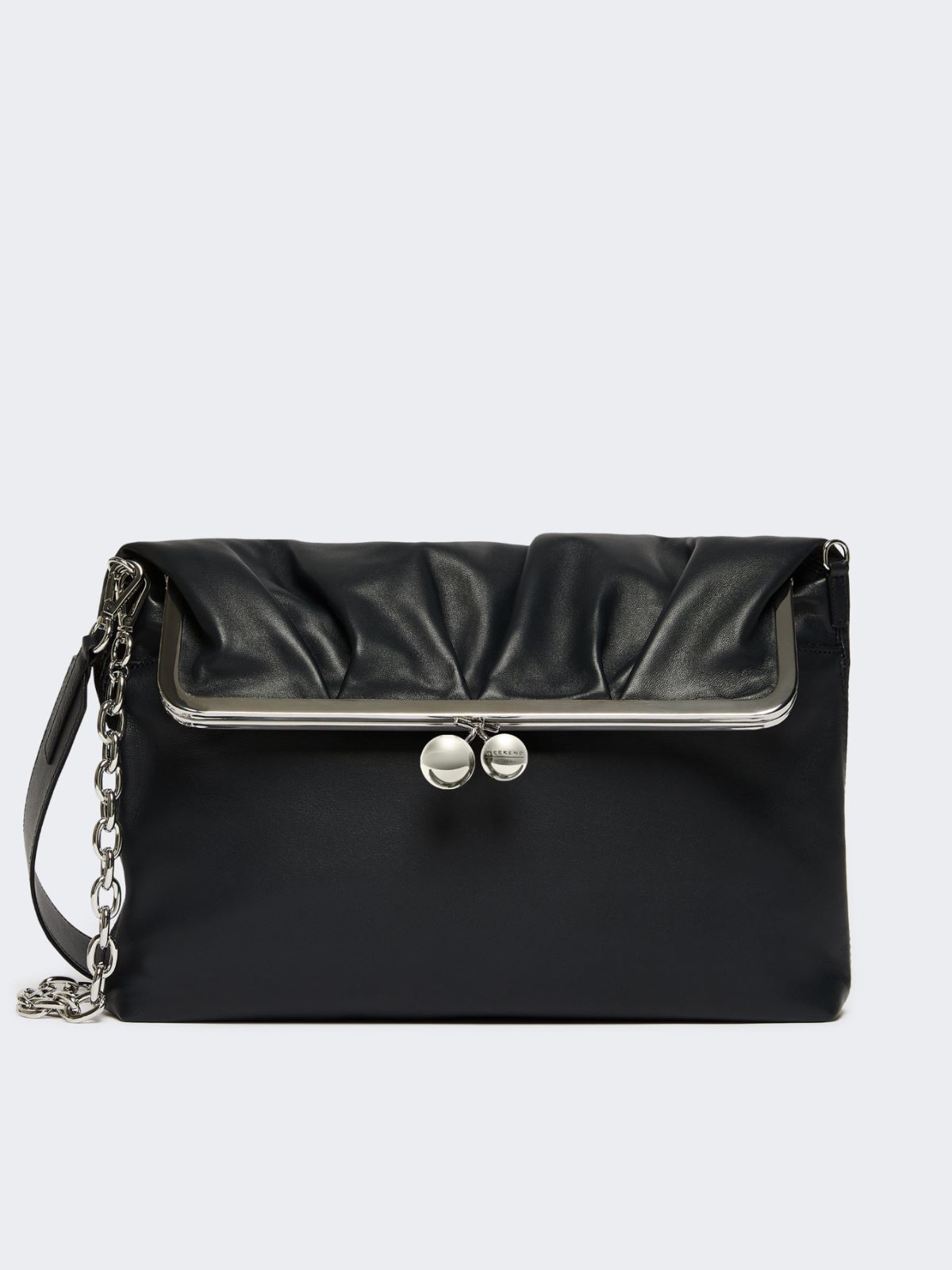 Shiny Nappa leather envelope Pasticcino Bag - ULTRAMARINE - Weekend