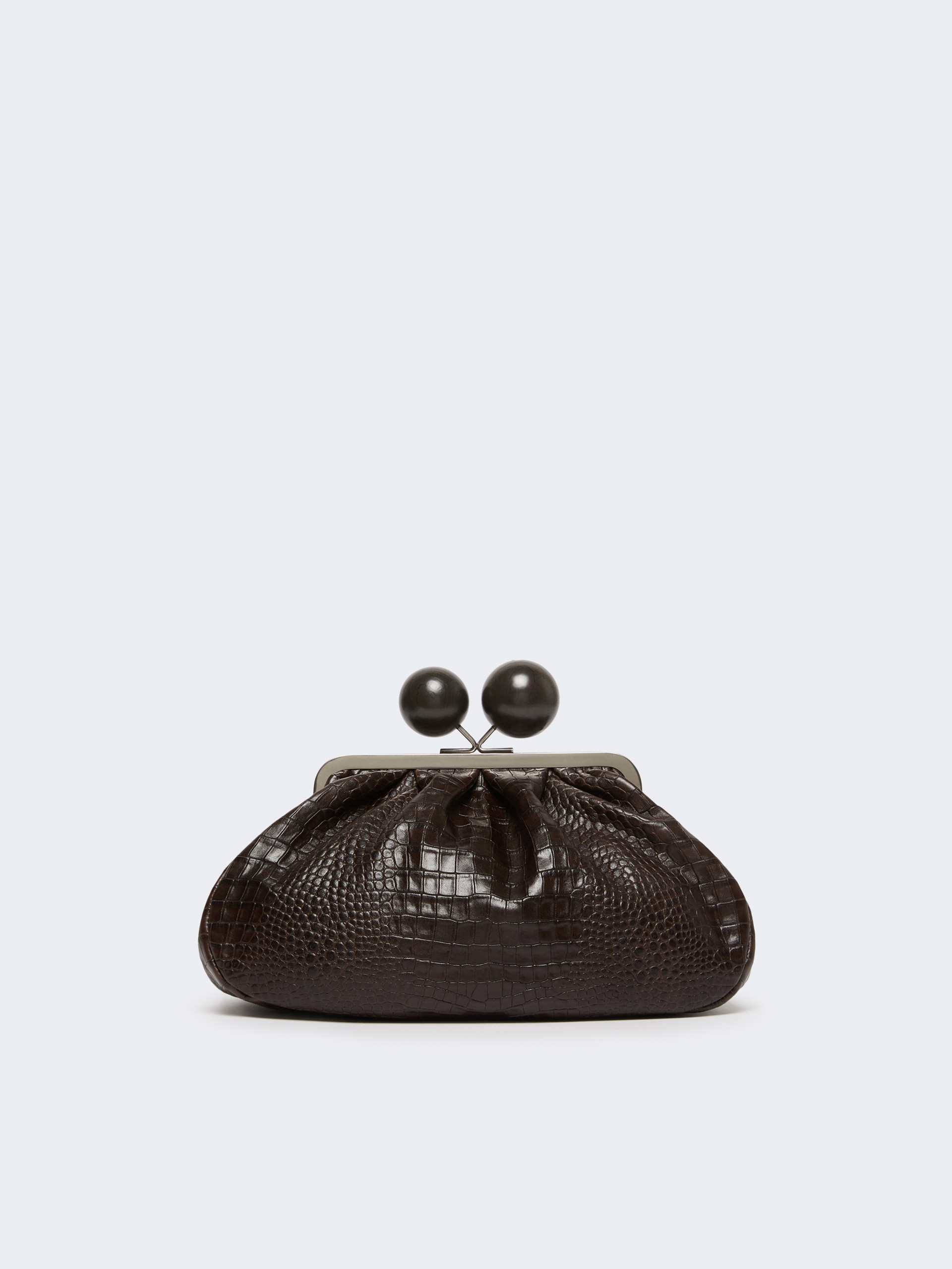 Pasticcino Bag medium in pelle con stampa cocco - MARRONE SCURO - Weekend Max Mara - 3