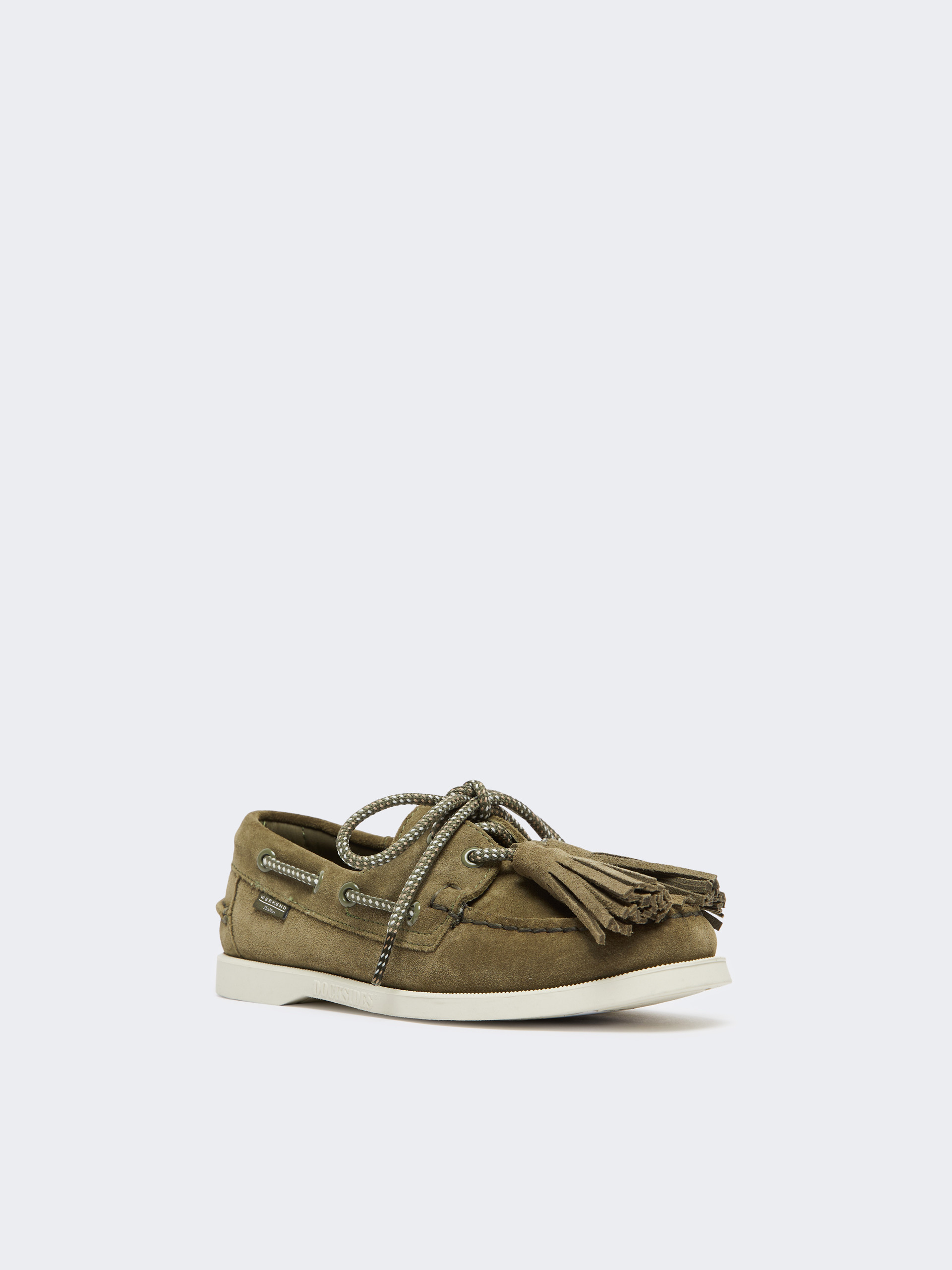Split leather boat moccasins - KAKI - Weekend Max Mara - 2