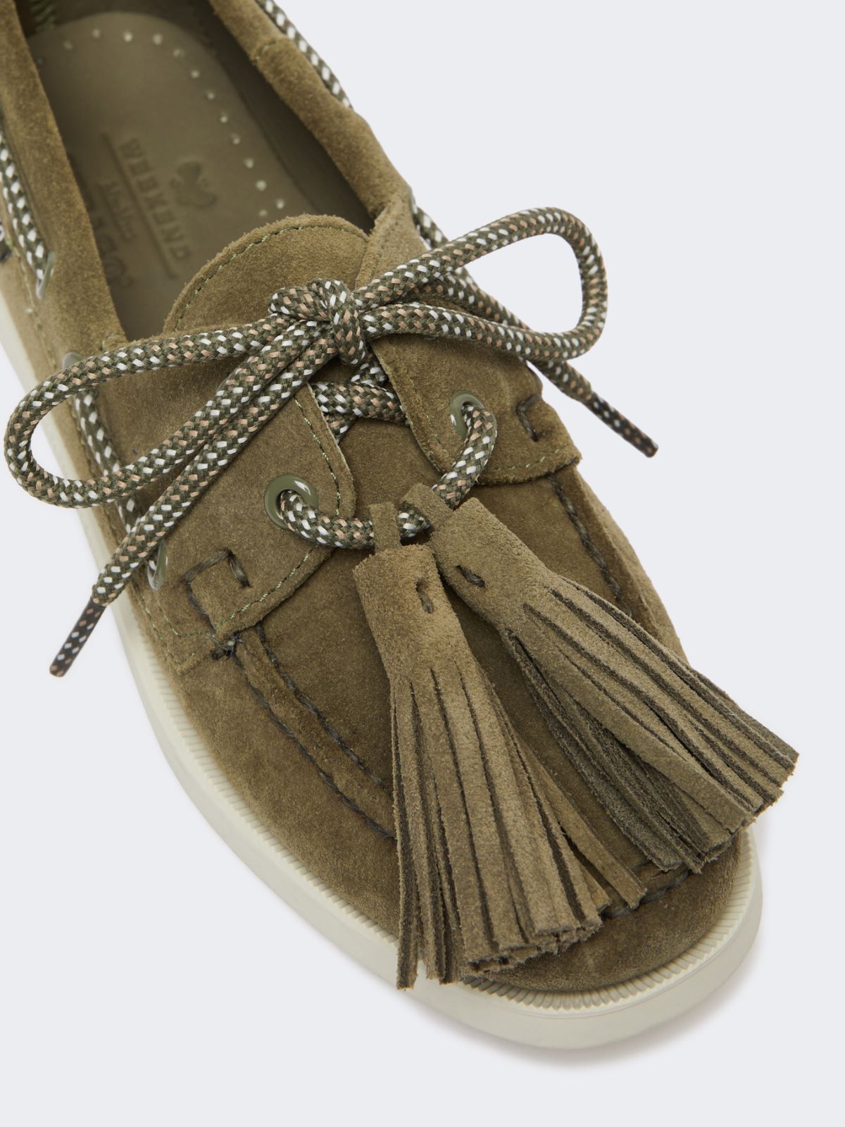 Split leather boat moccasins - KAKI - Weekend - 4