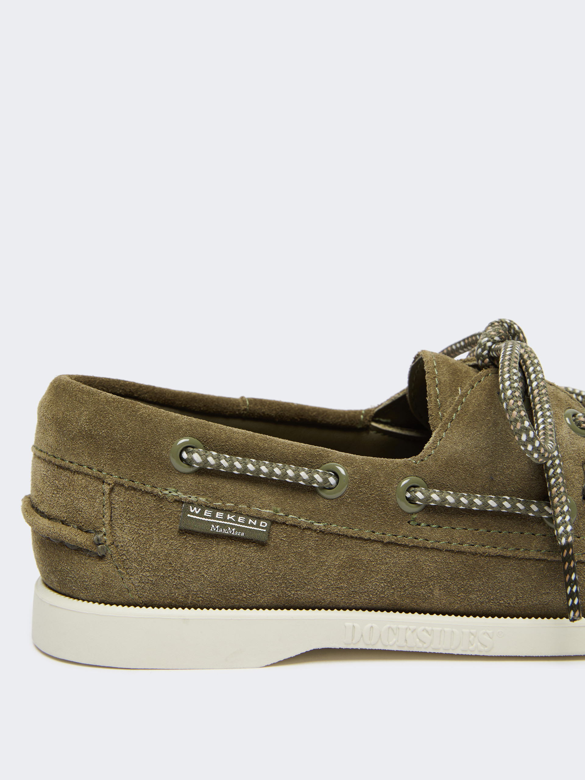 Split leather boat moccasins - KAKI - Weekend Max Mara - 5