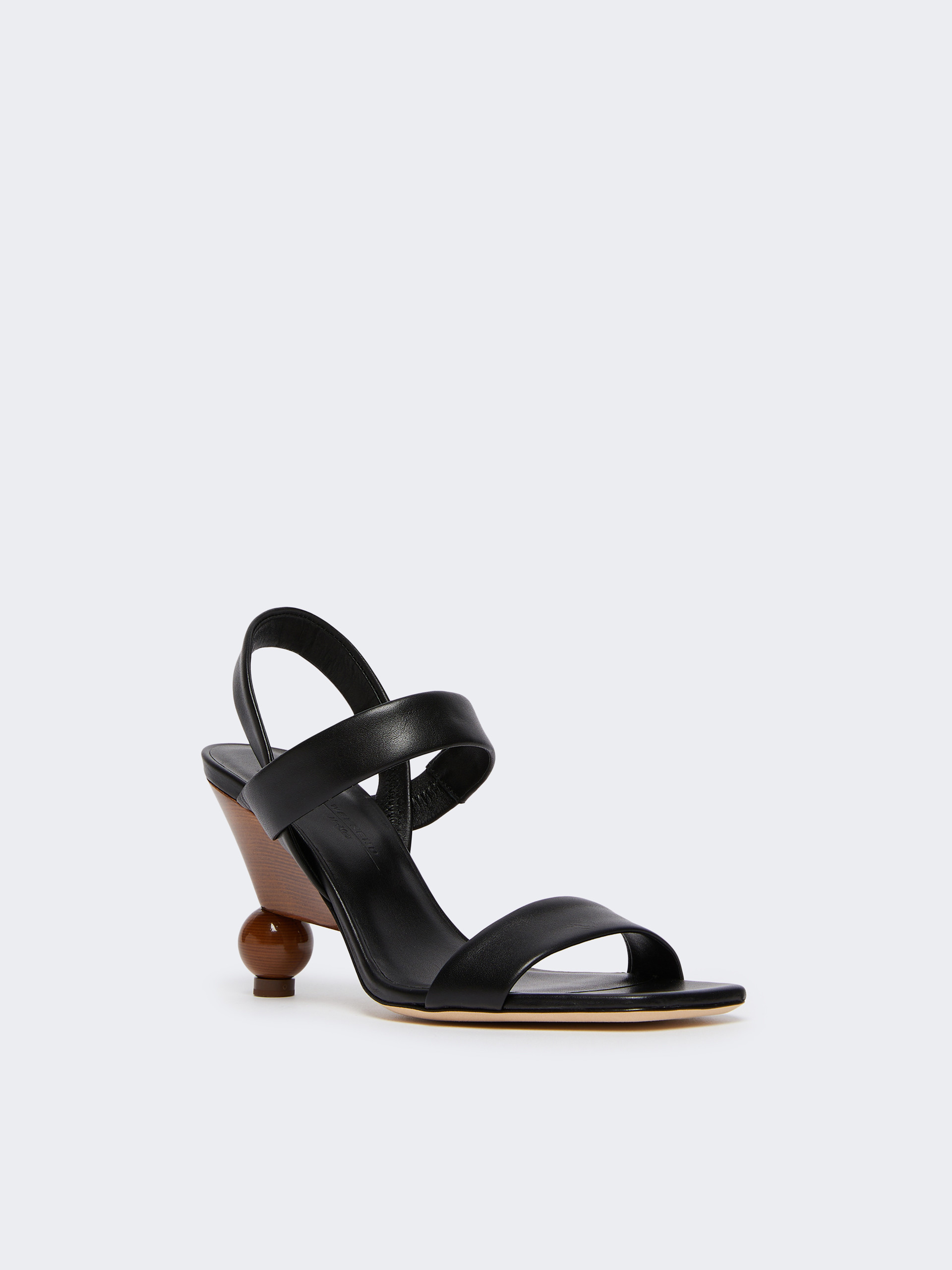 Leather slingback sandals - BLACK - Weekend Max Mara - 2
