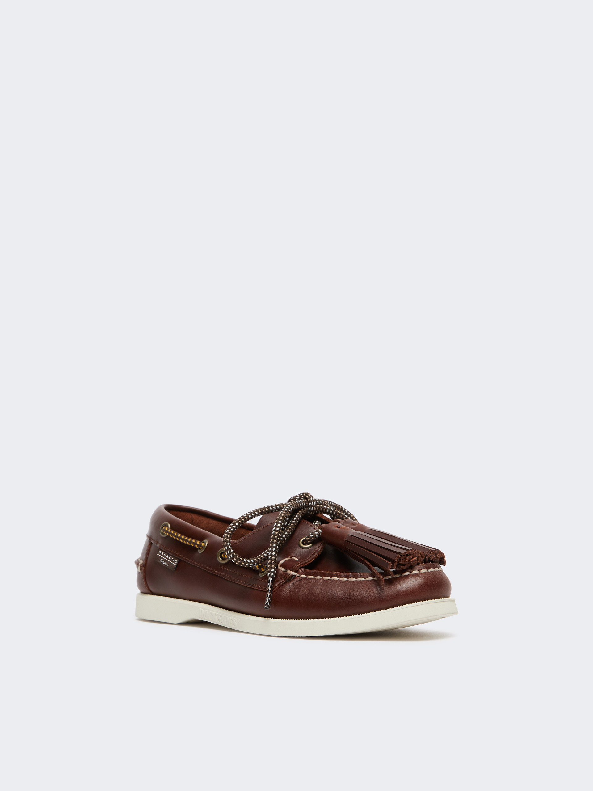 Leather boat moccasins - BROWN - Weekend Max Mara - 2