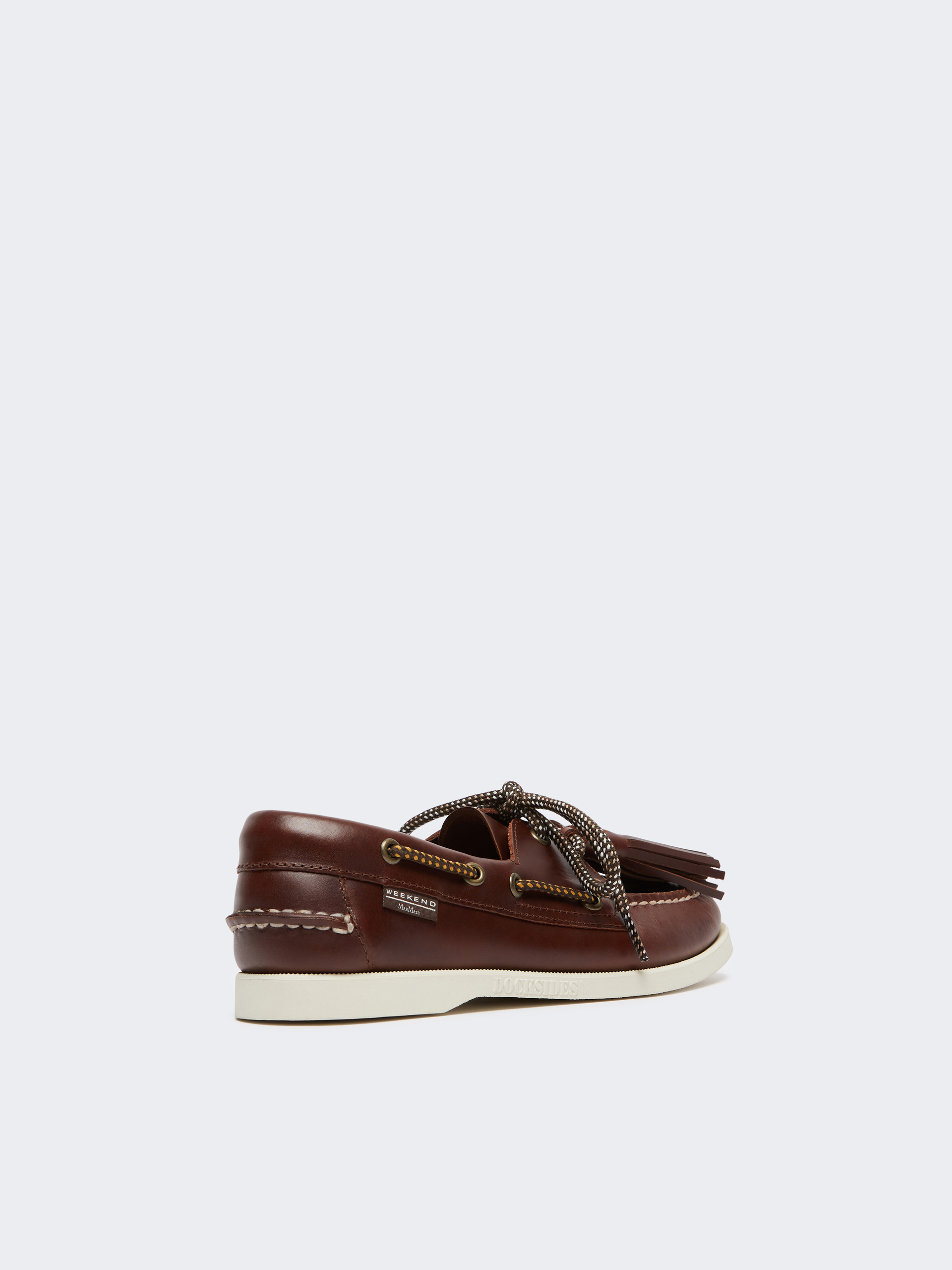 Leather boat moccasins - BROWN - Weekend Max Mara - 3