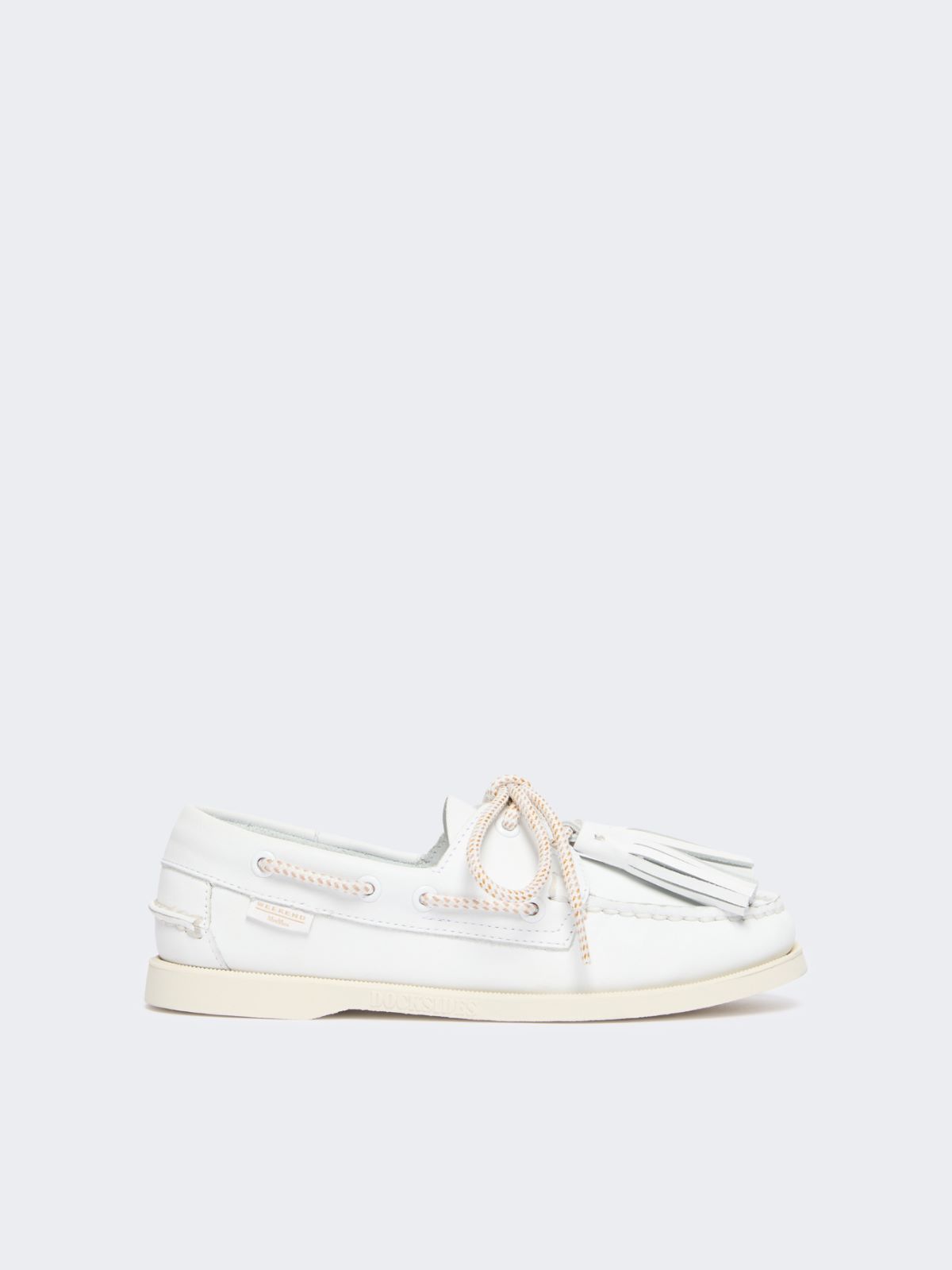 Leather boat moccasins - WHITE - Weekend