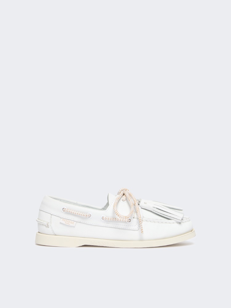 Leather boat moccasins - WHITE - Weekend - 2