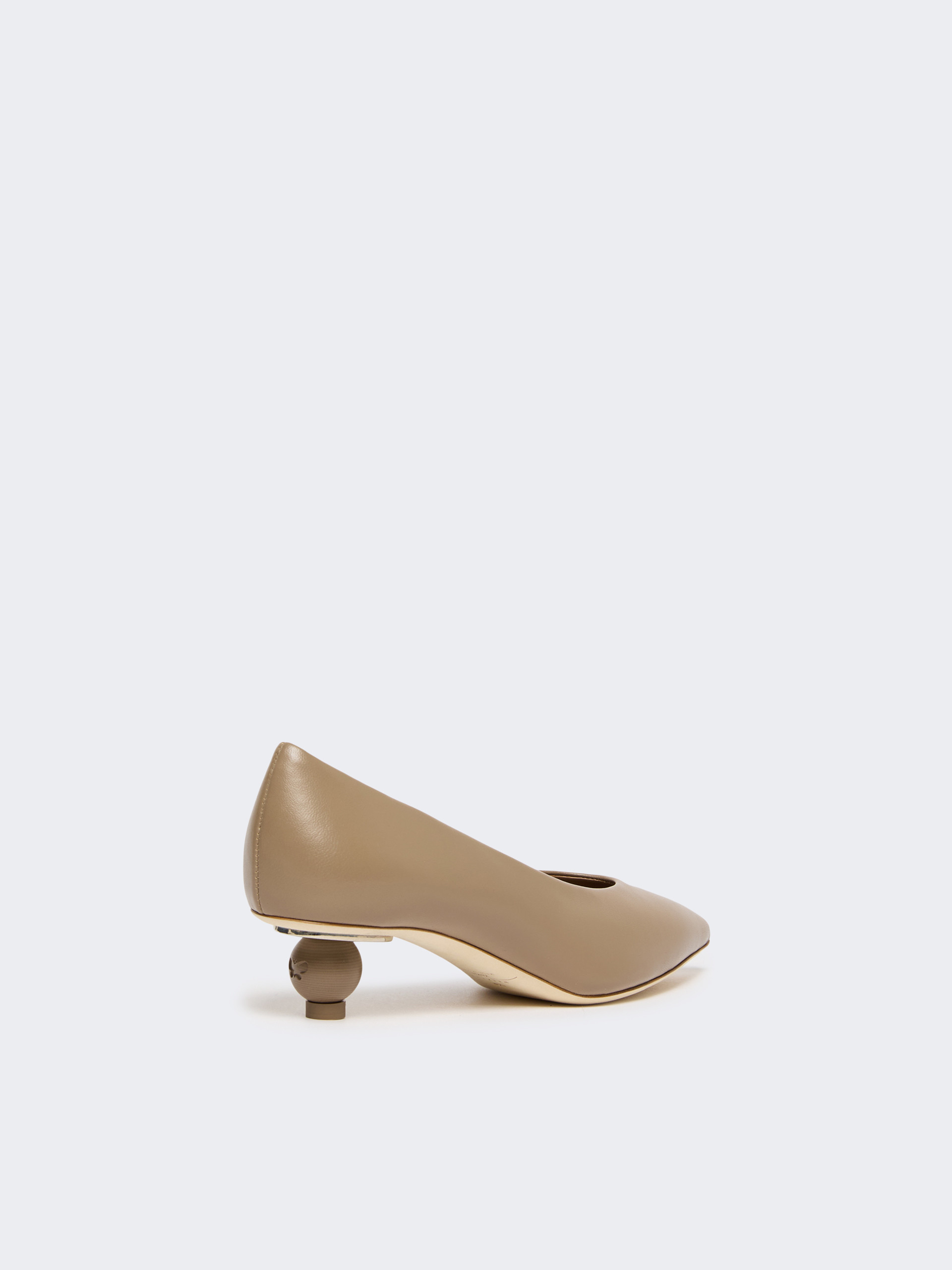 Shiny Nappa leather pumps - MUD - Weekend Max Mara - 3