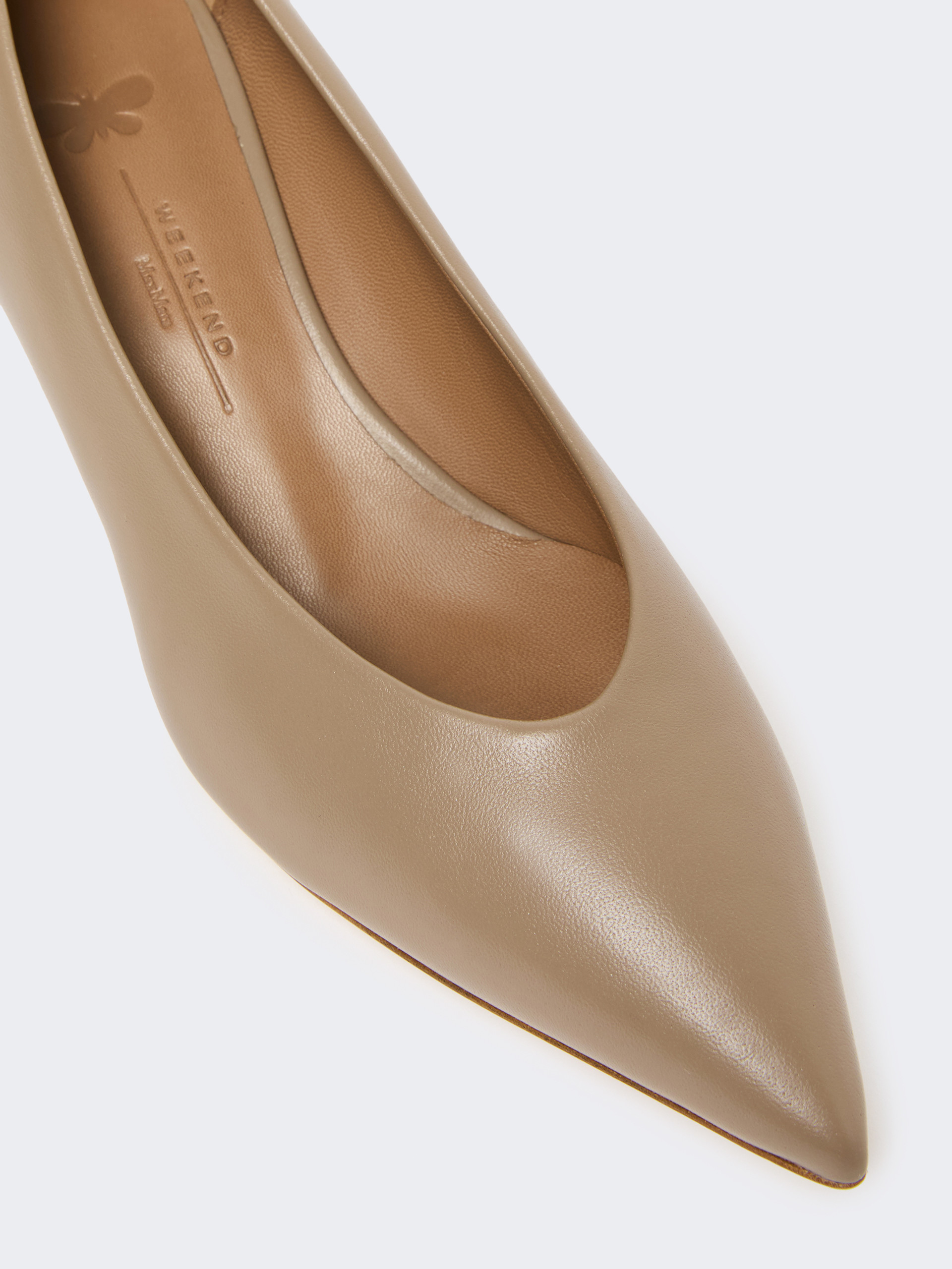 Shiny Nappa leather pumps - MUD - Weekend Max Mara - 4