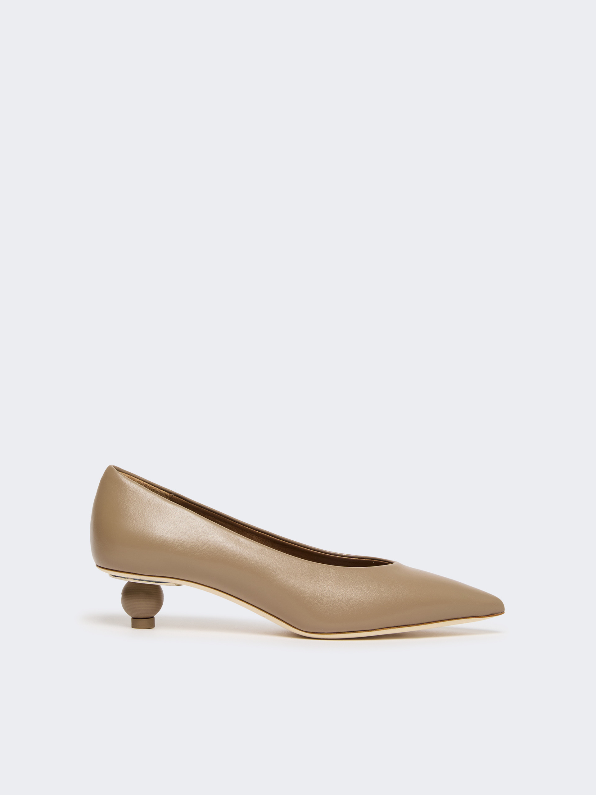 Shiny Nappa leather pumps - MUD - Weekend Max Mara