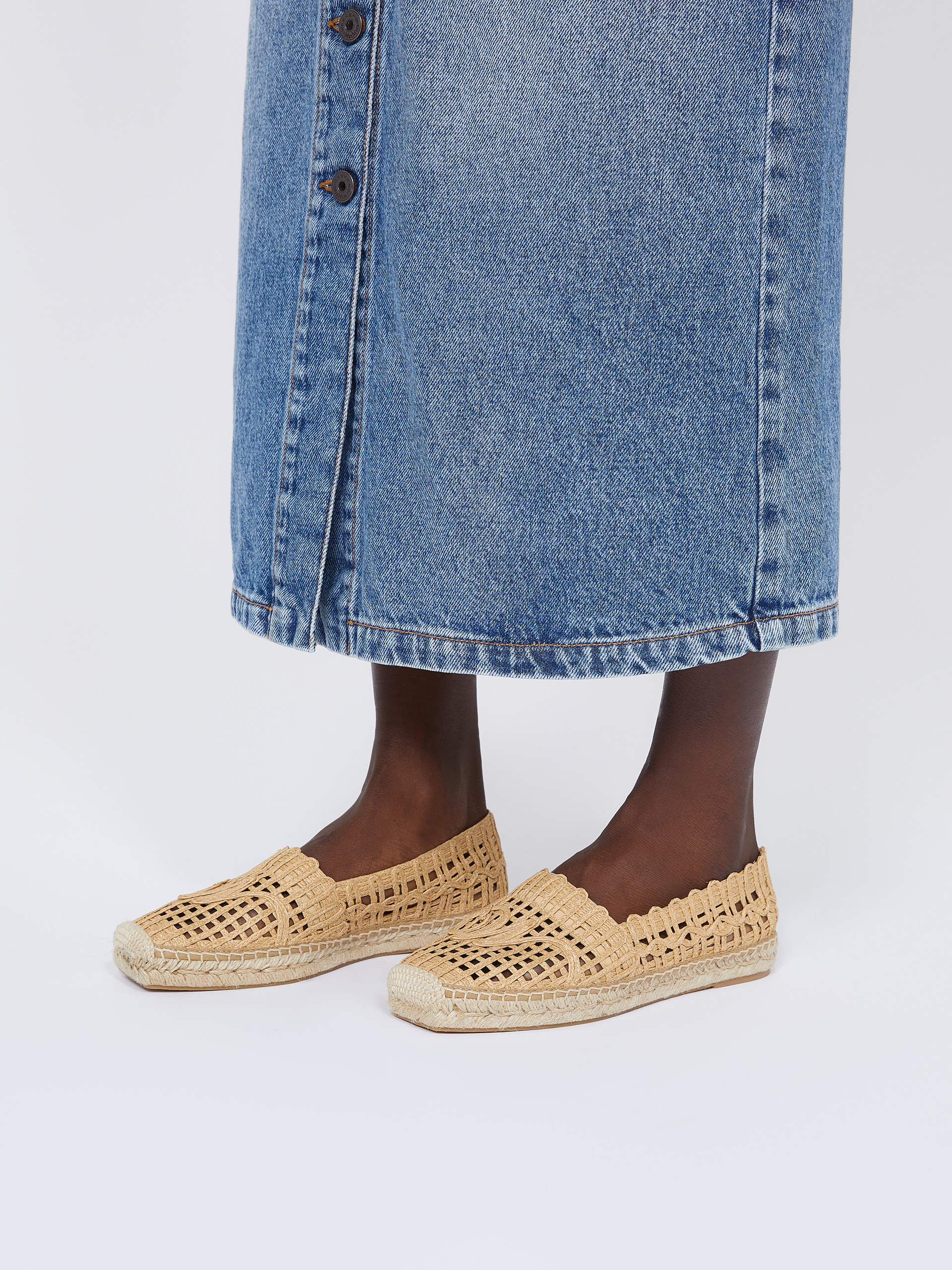 Raffia-effect espadrilles - TOBACCO - Weekend Max Mara - 5