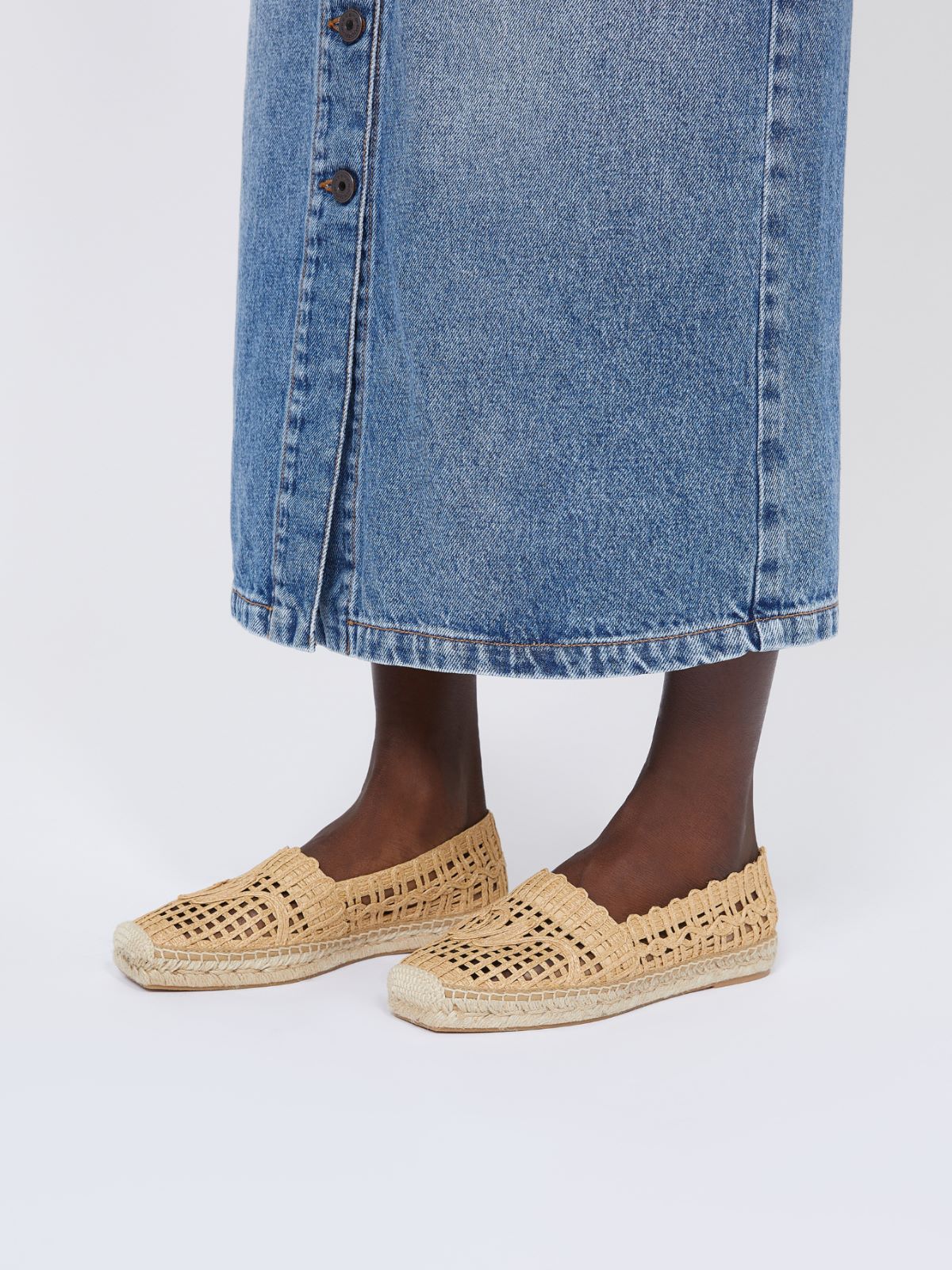 Raffia-effect espadrilles - TOBACCO - Weekend - 5