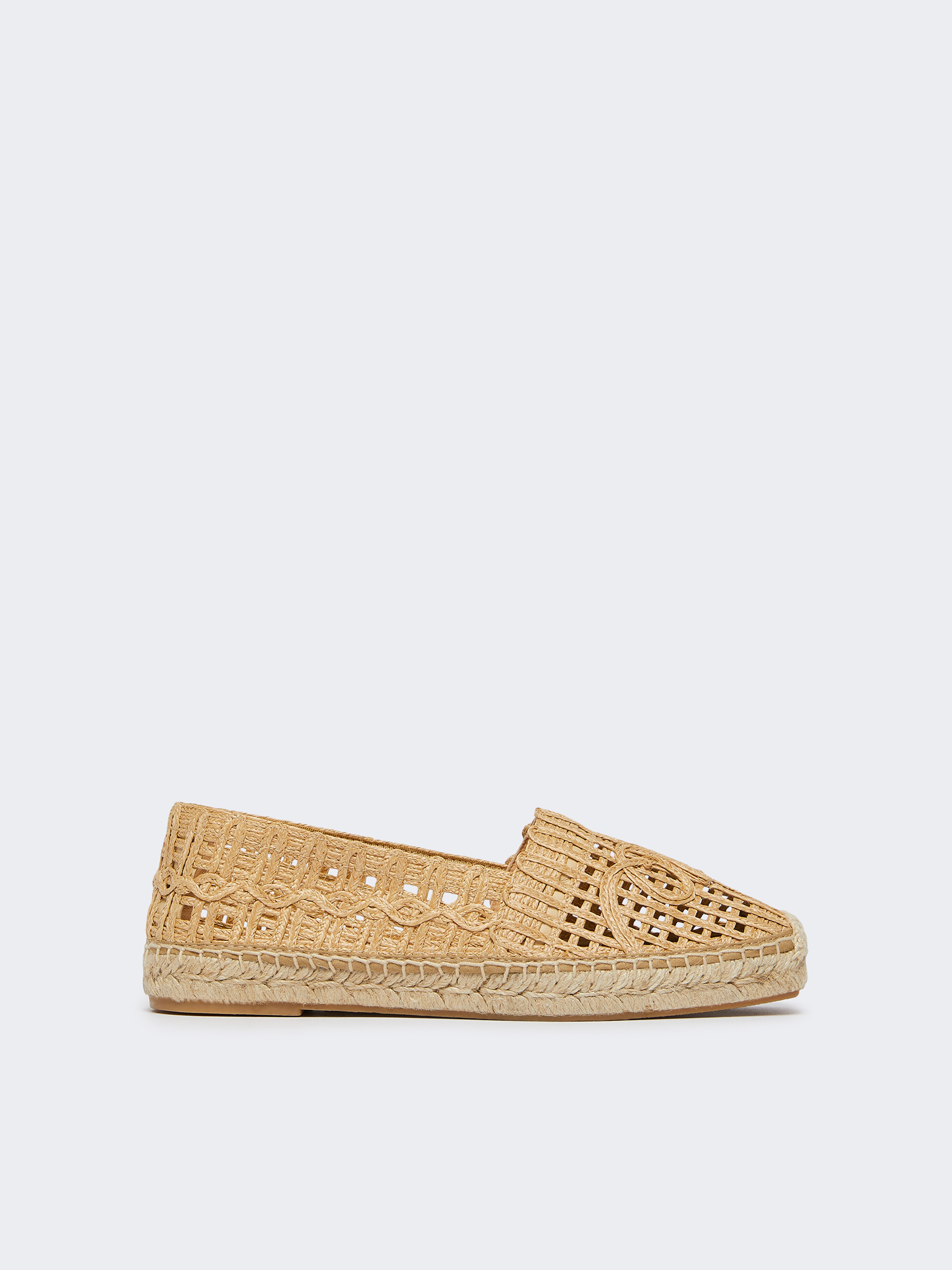 Raffia-effect espadrilles - TOBACCO - Weekend Max Mara