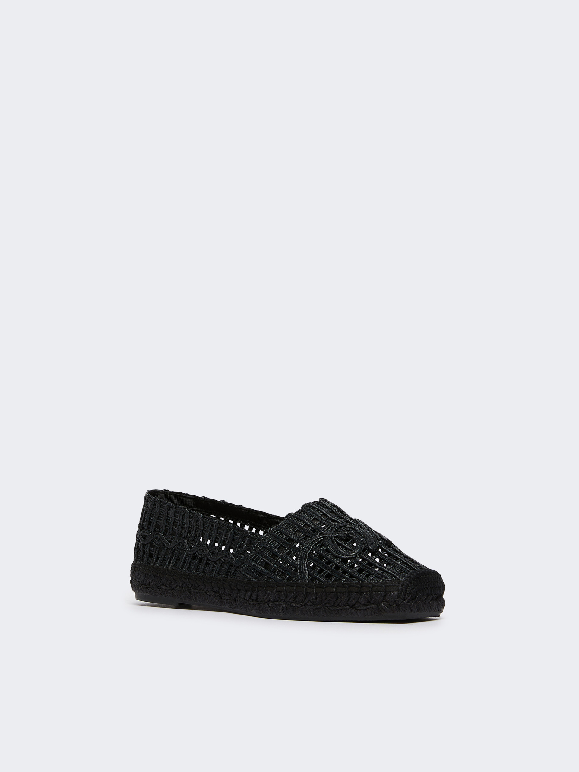 Raffia-effect espadrilles - BLACK - Weekend Max Mara - 2