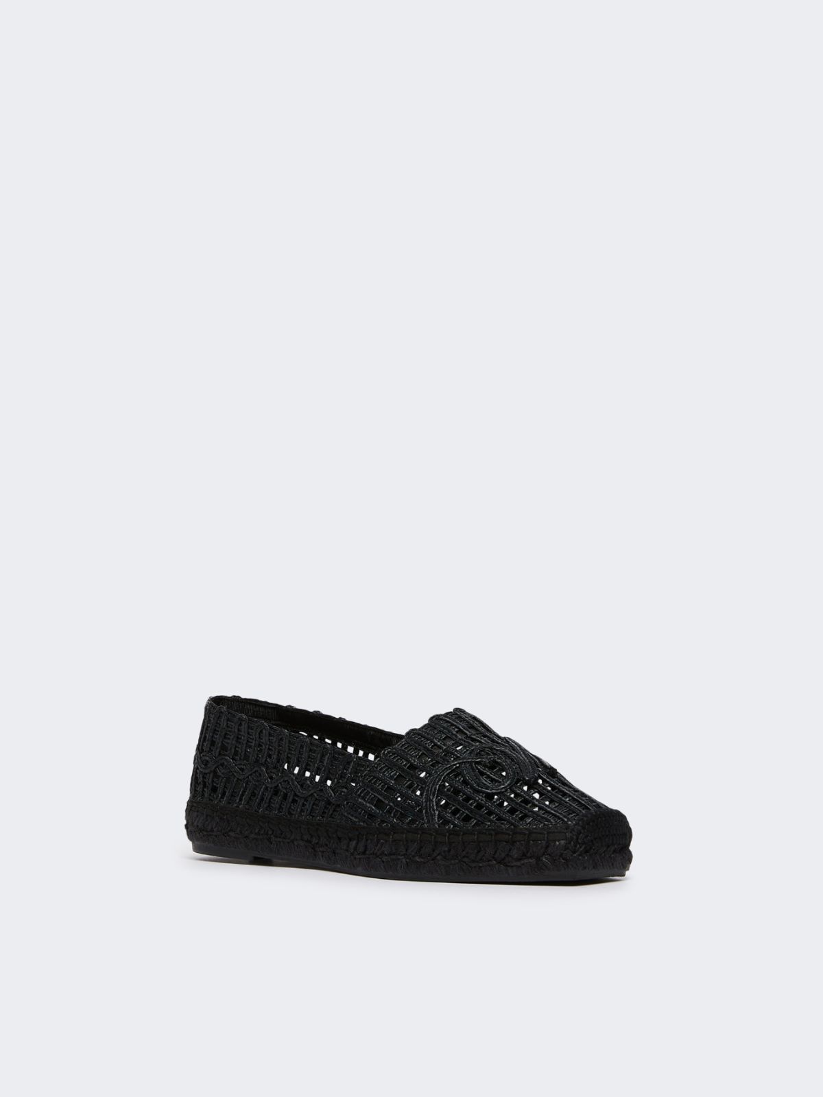 Raffia-effect espadrilles - BLACK - Weekend - 2