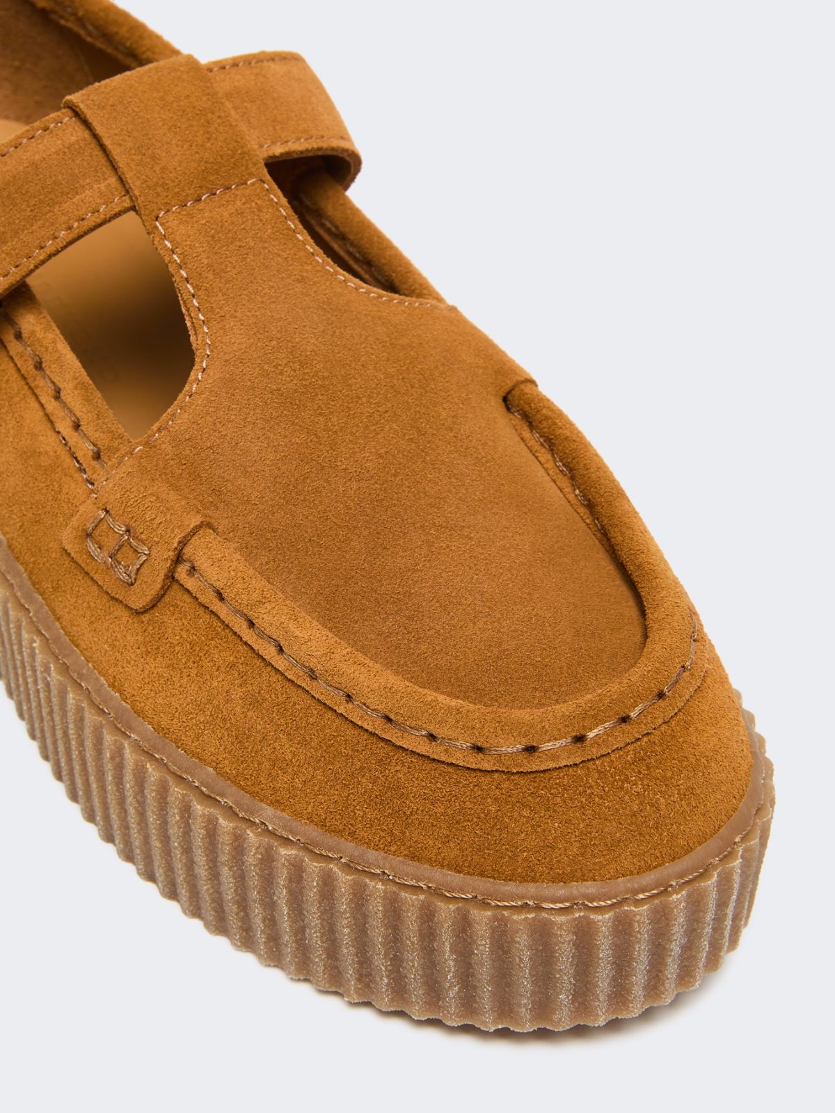 Mocassino Mary Jane in crosta - ROSSO MARRONE - Weekend - 4