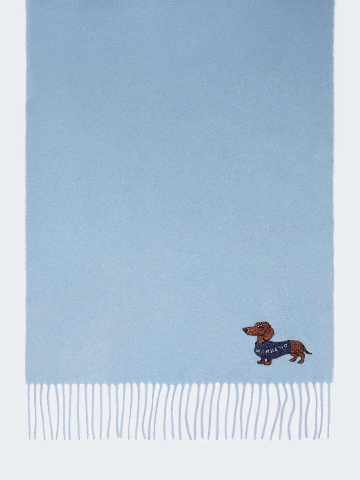 Wool and cashmere stole - LIGHT BLUE - Weekend