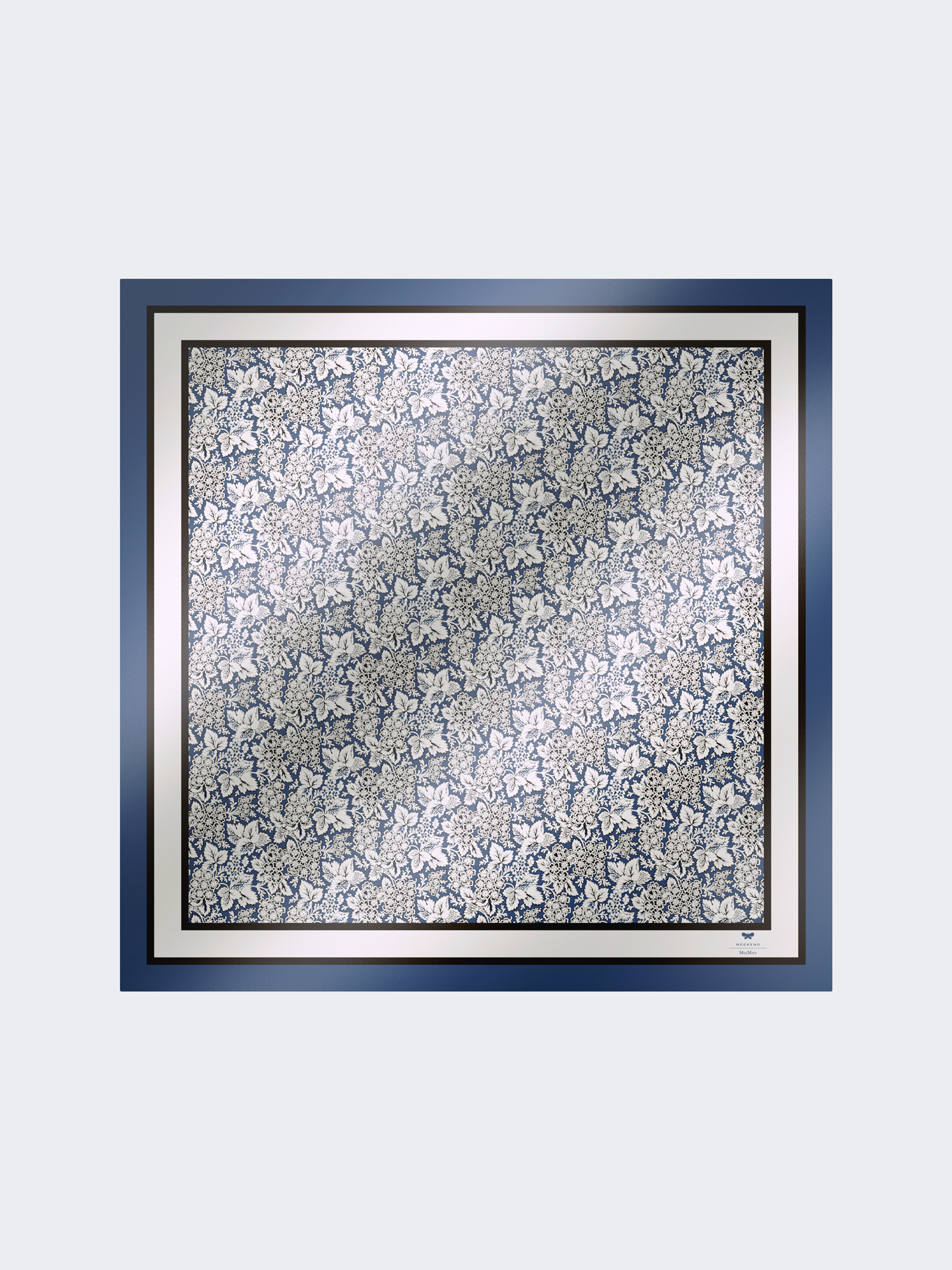 Printed silk foulard - CHINA BLUE - Weekend Max Mara