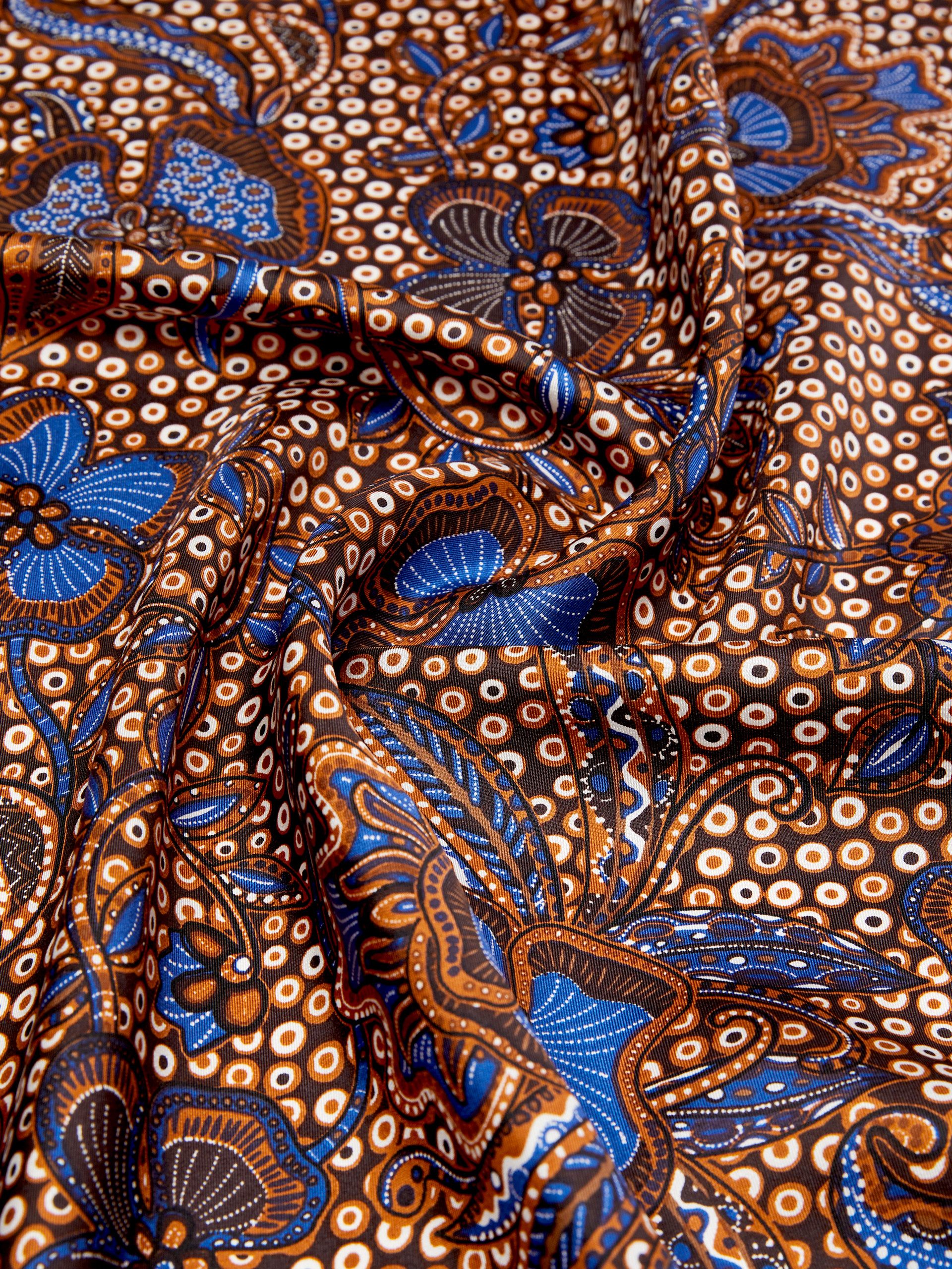 Printed silk foulard - HAZELNUT BROWN - Weekend Max Mara - 3