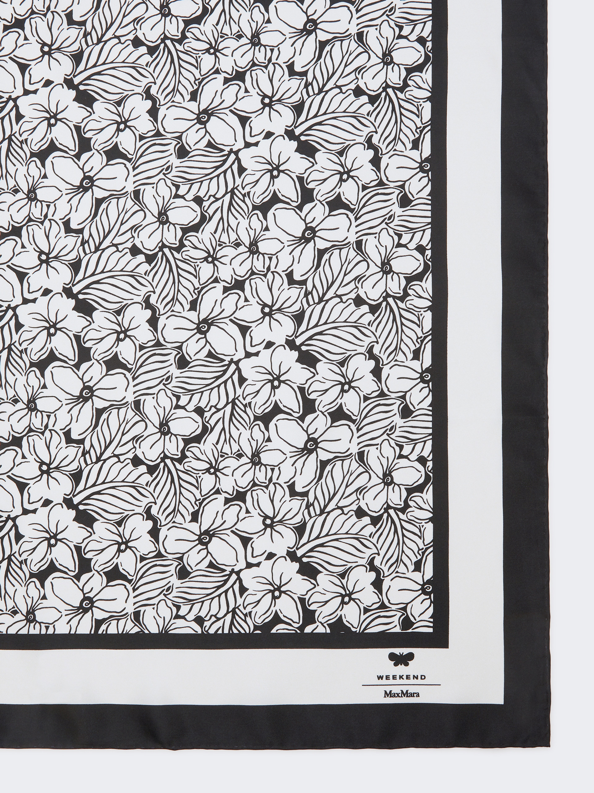 Printed silk foulard - OPTICAL WHITE - Weekend Max Mara - 2