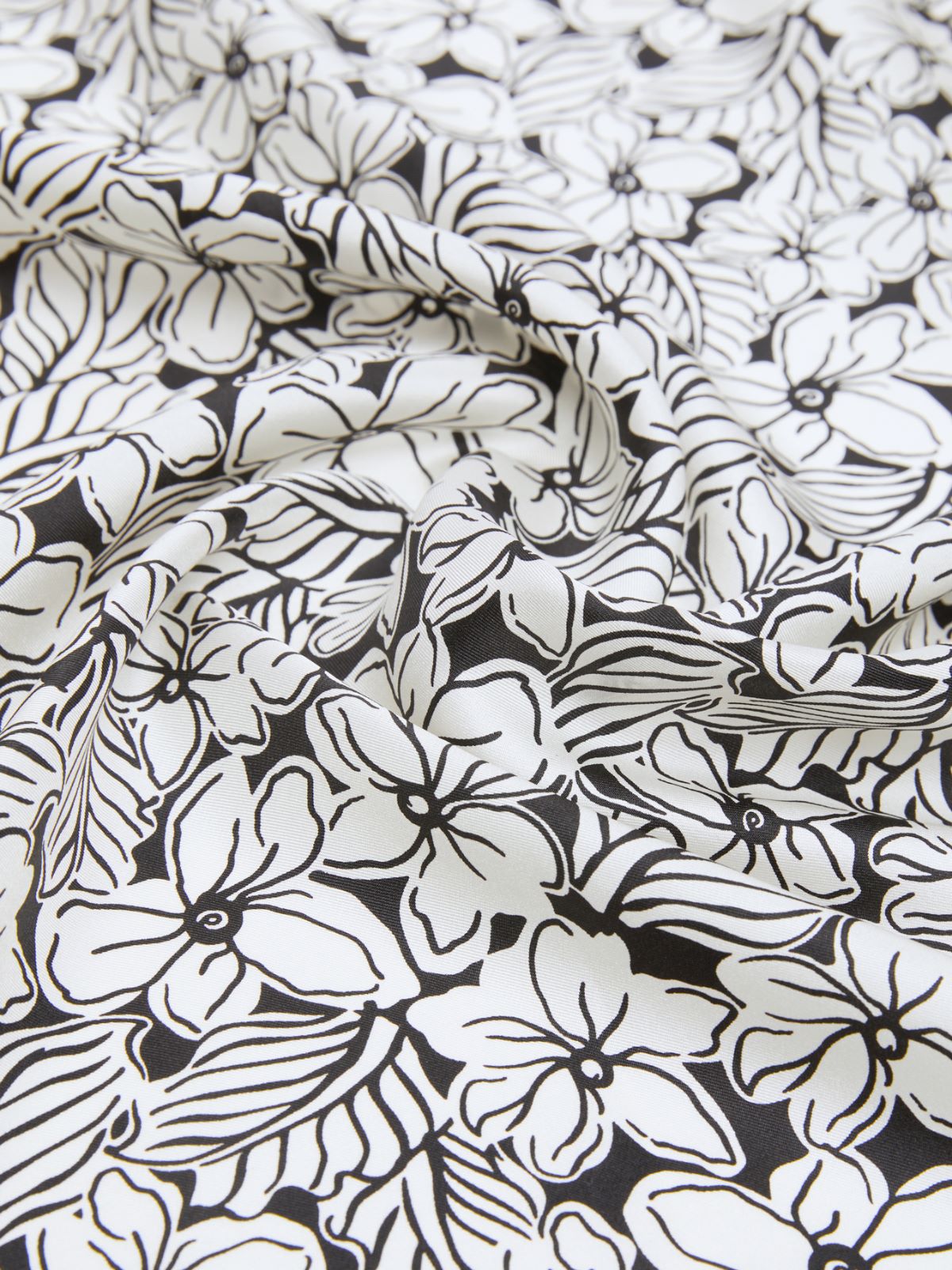 Printed silk foulard - OPTICAL WHITE - Weekend - 3