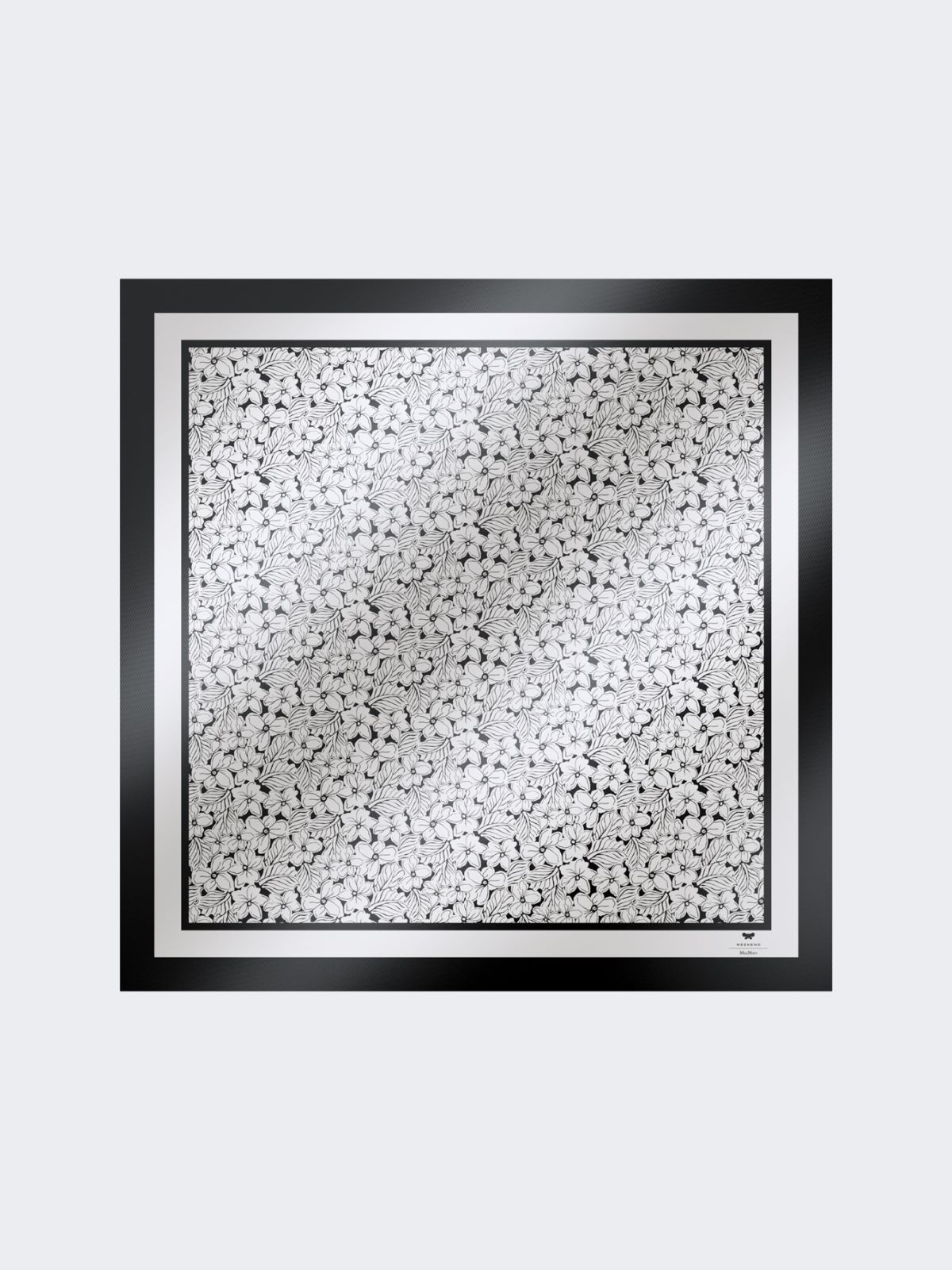 Printed silk foulard - OPTICAL WHITE - Weekend