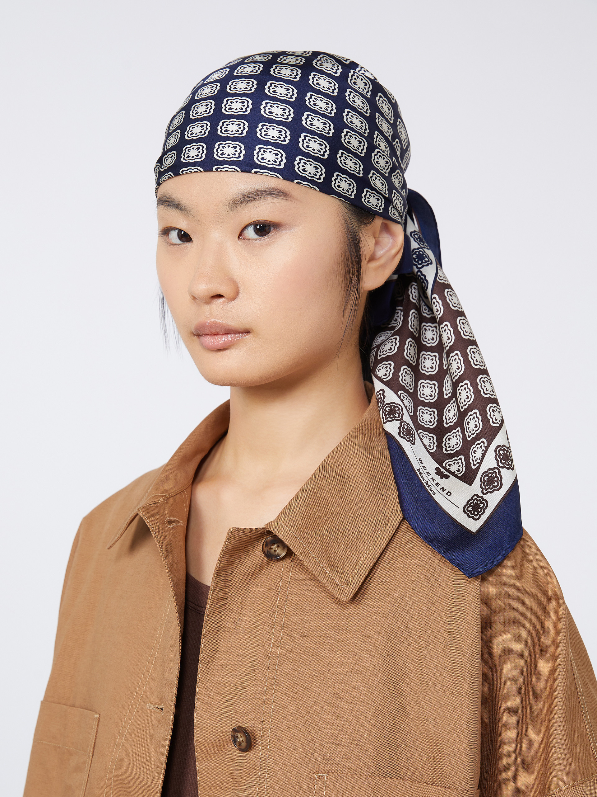 Printed silk foulard - MUD - Weekend Max Mara - 5